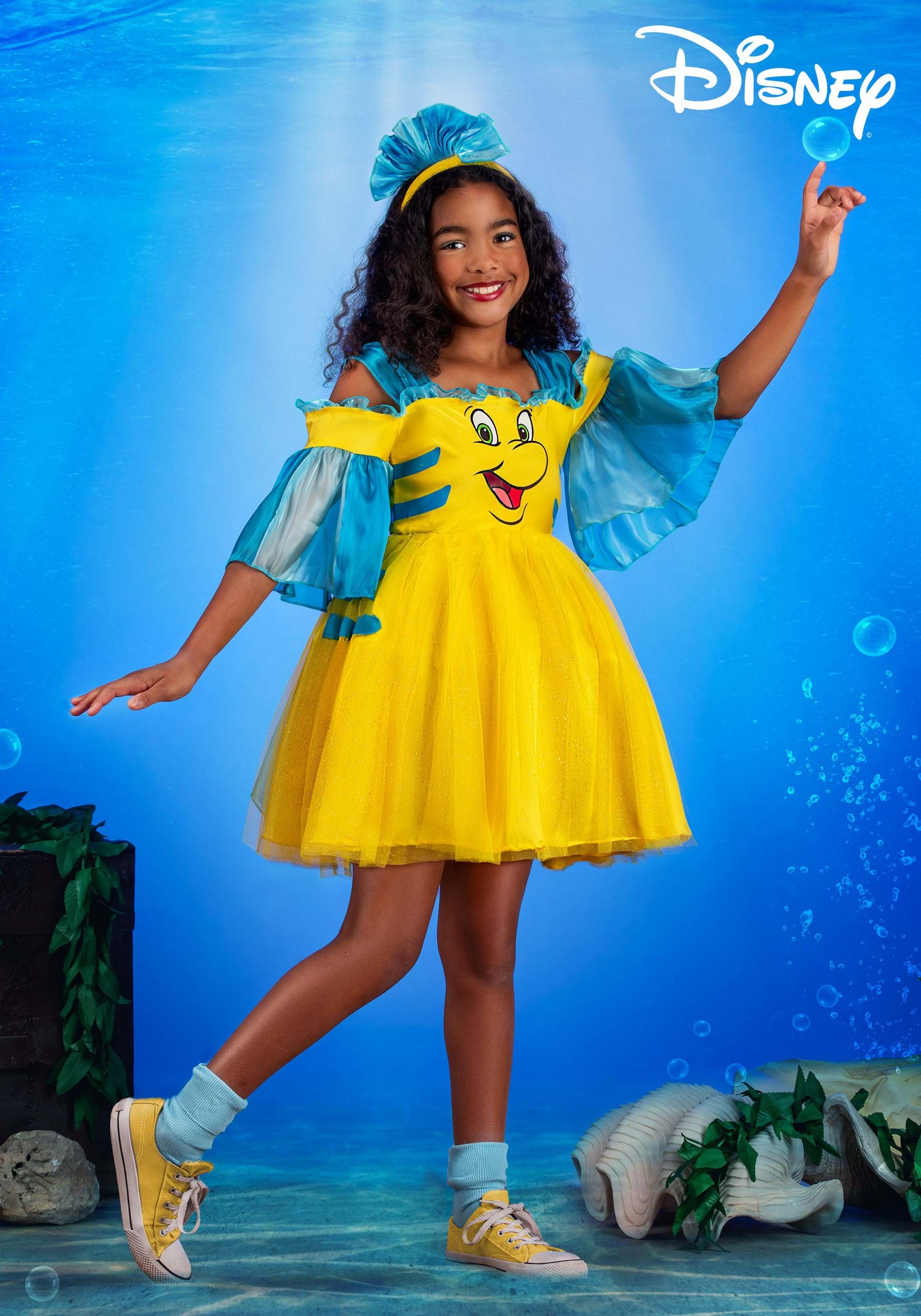Disney The Little Mermaid Flounder Costume Dress for Girls