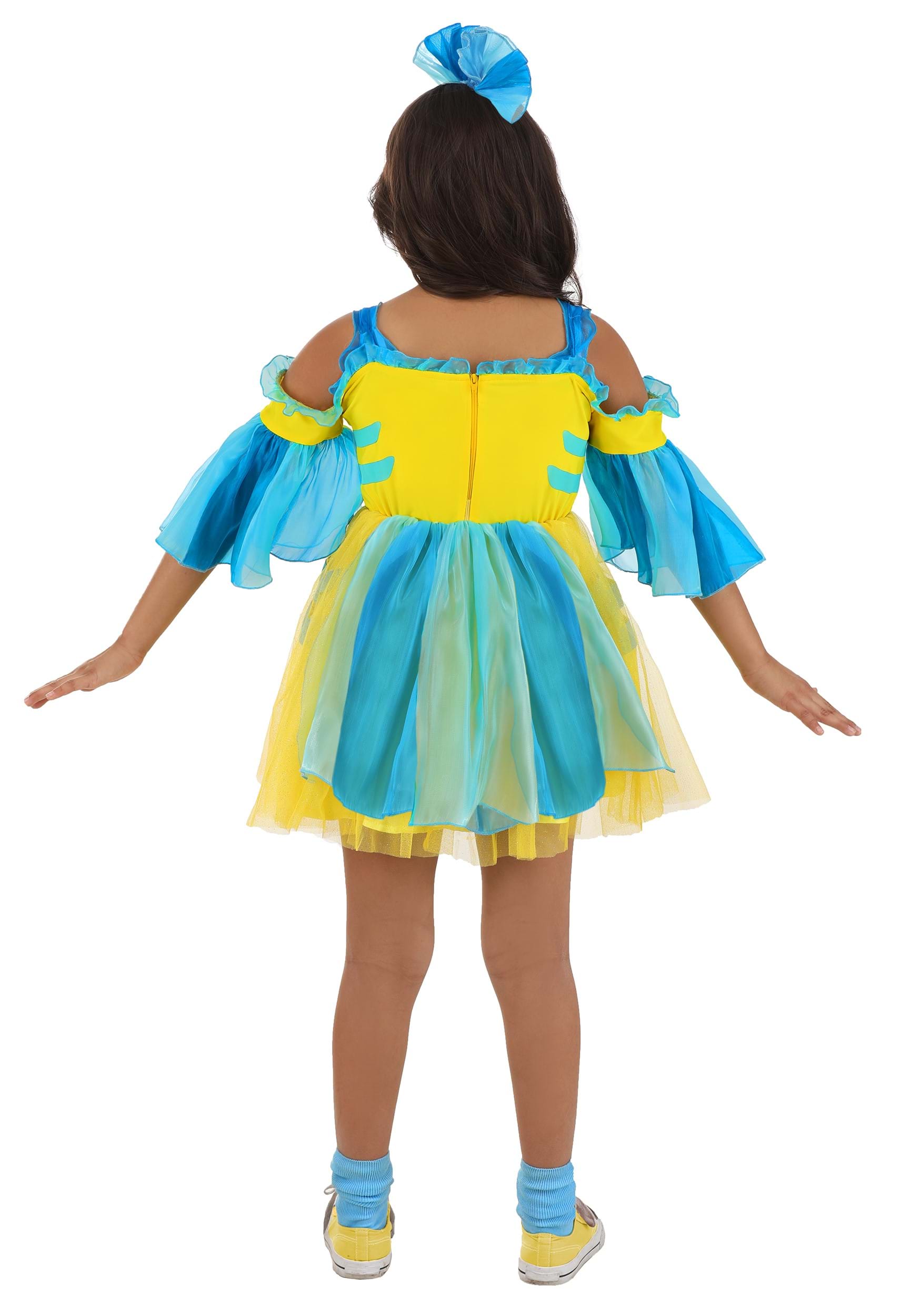 Disney The Little Mermaid Flounder Costume Dress for Girls 5 Disney The Little Mermaid Flounder Costume Dress for Girls