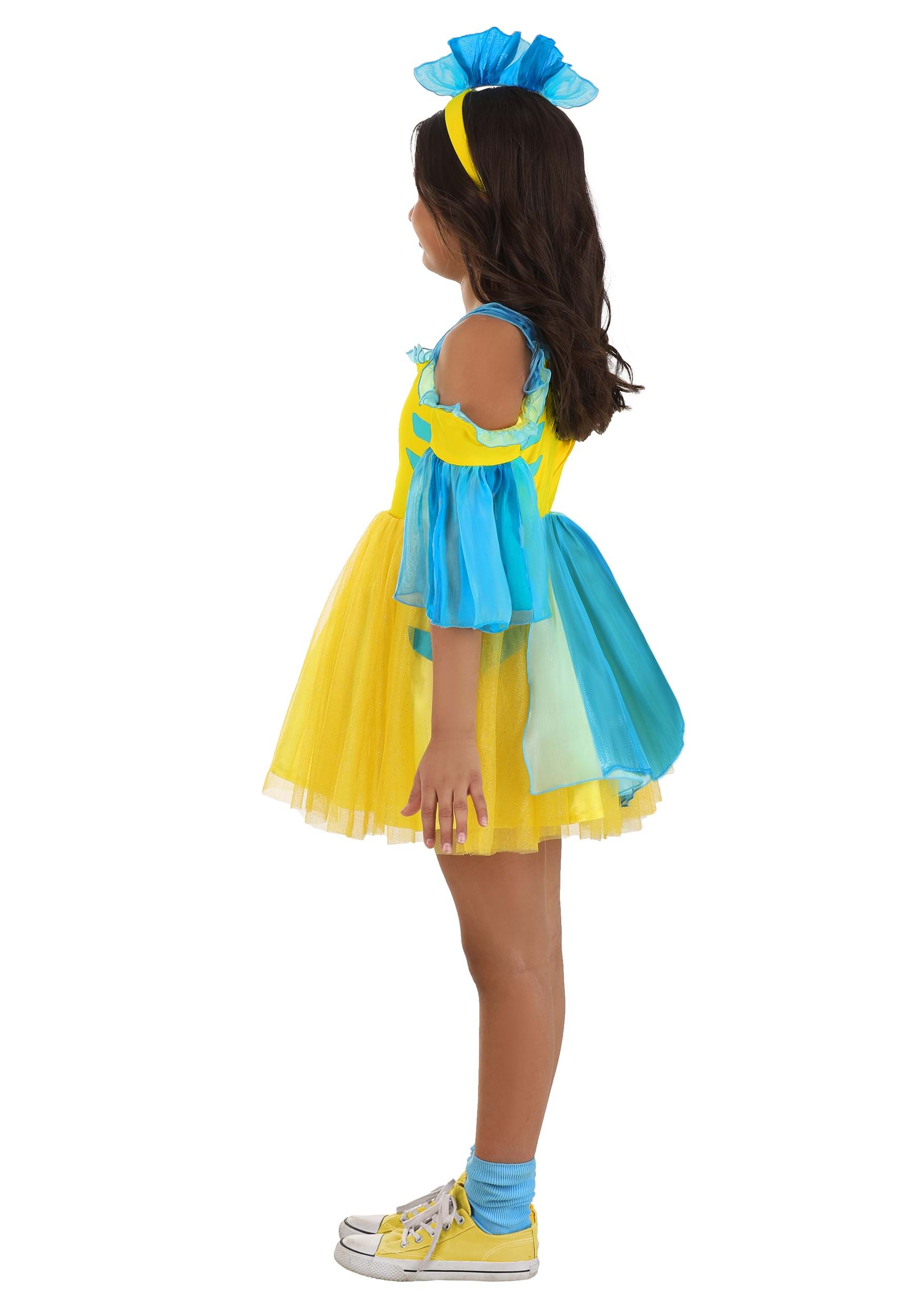 Disney The Little Mermaid Flounder Costume Dress for Girls 6 Disney The Little Mermaid Flounder Costume Dress for Girls