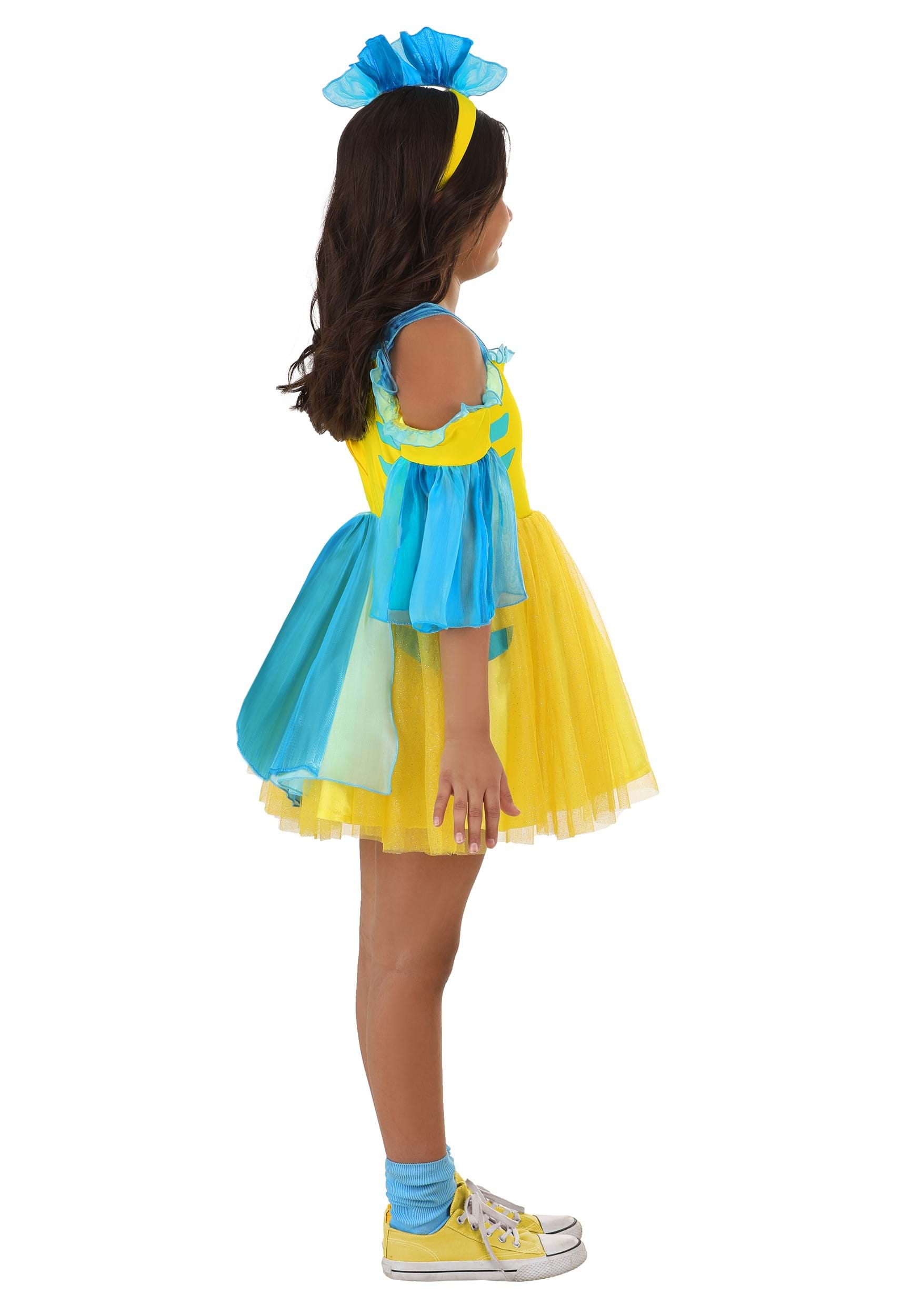 Disney The Little Mermaid Flounder Costume Dress for Girls 7 Disney The Little Mermaid Flounder Costume Dress for Girls