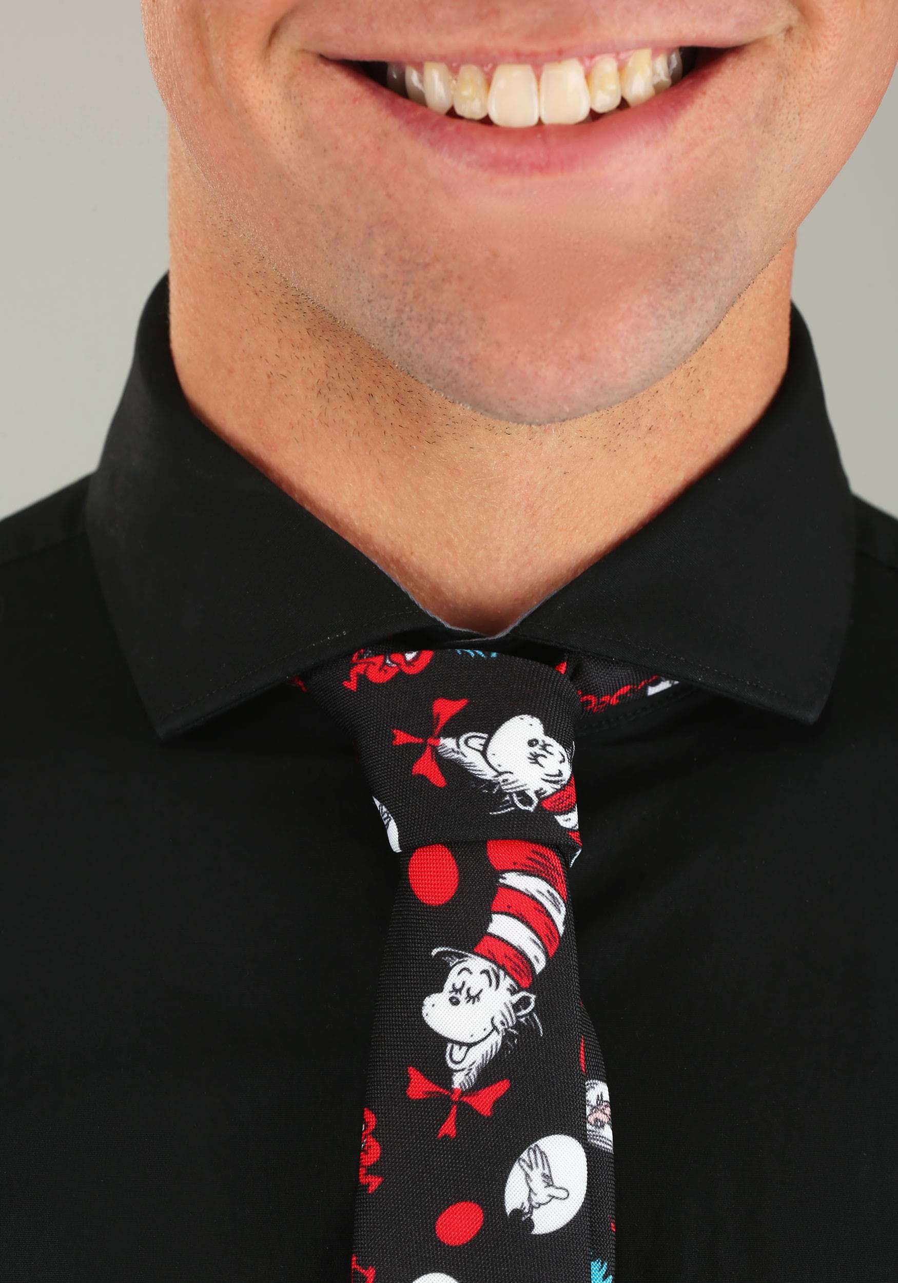Dr. Seuss The Cat in the Hat Pattern Adult Necktie