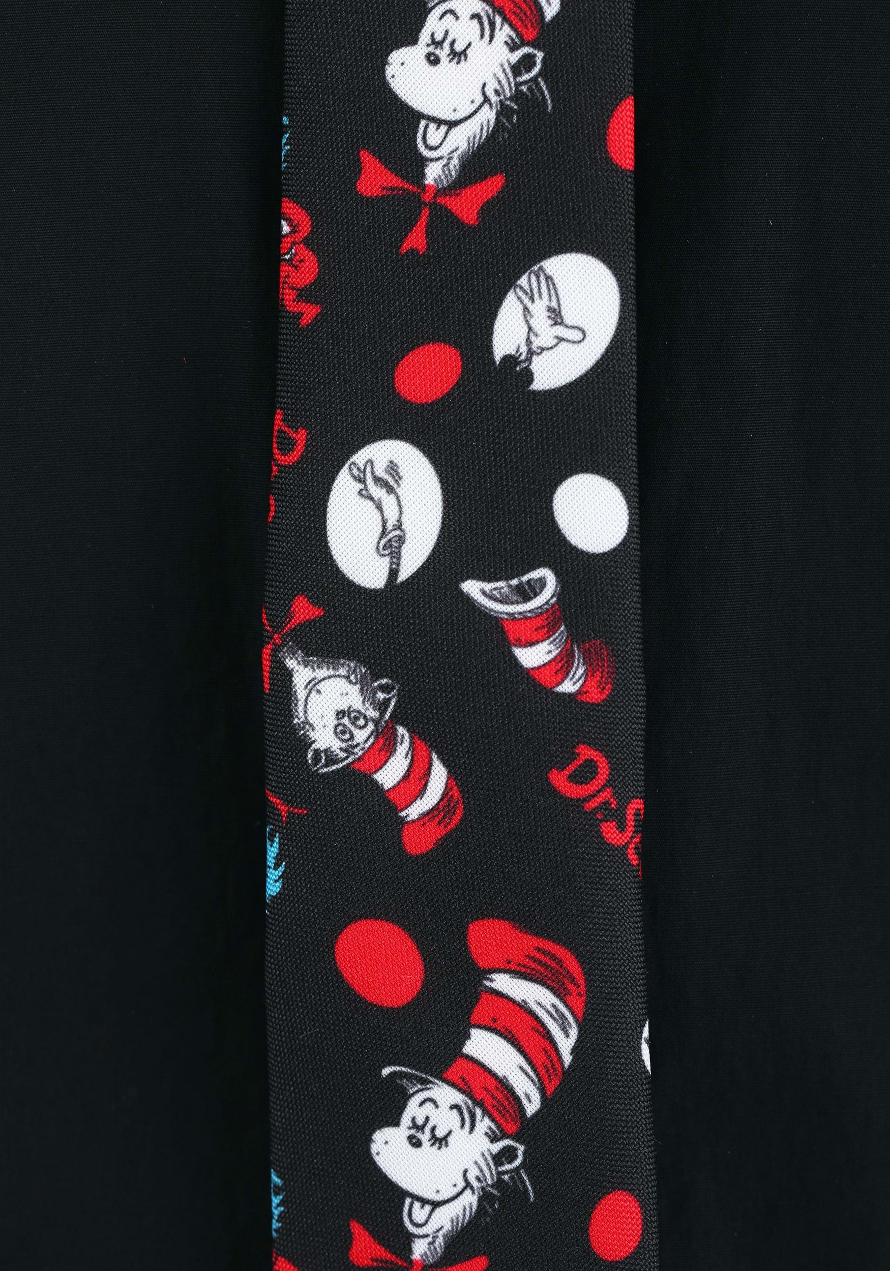 Dr. Seuss The Cat in the Hat Pattern Adult Necktie