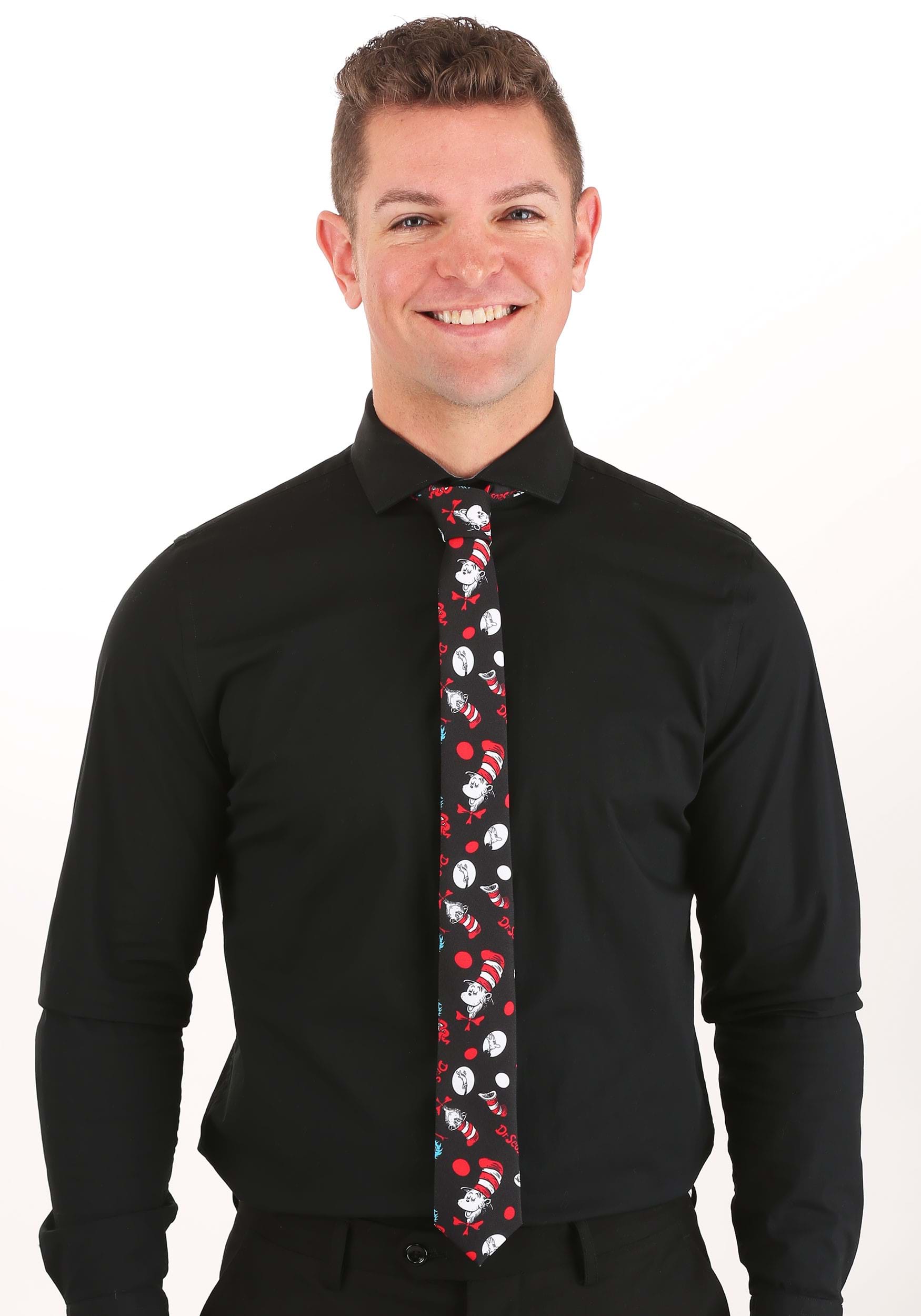 Dr. Seuss The Cat in the Hat Pattern Adult Necktie