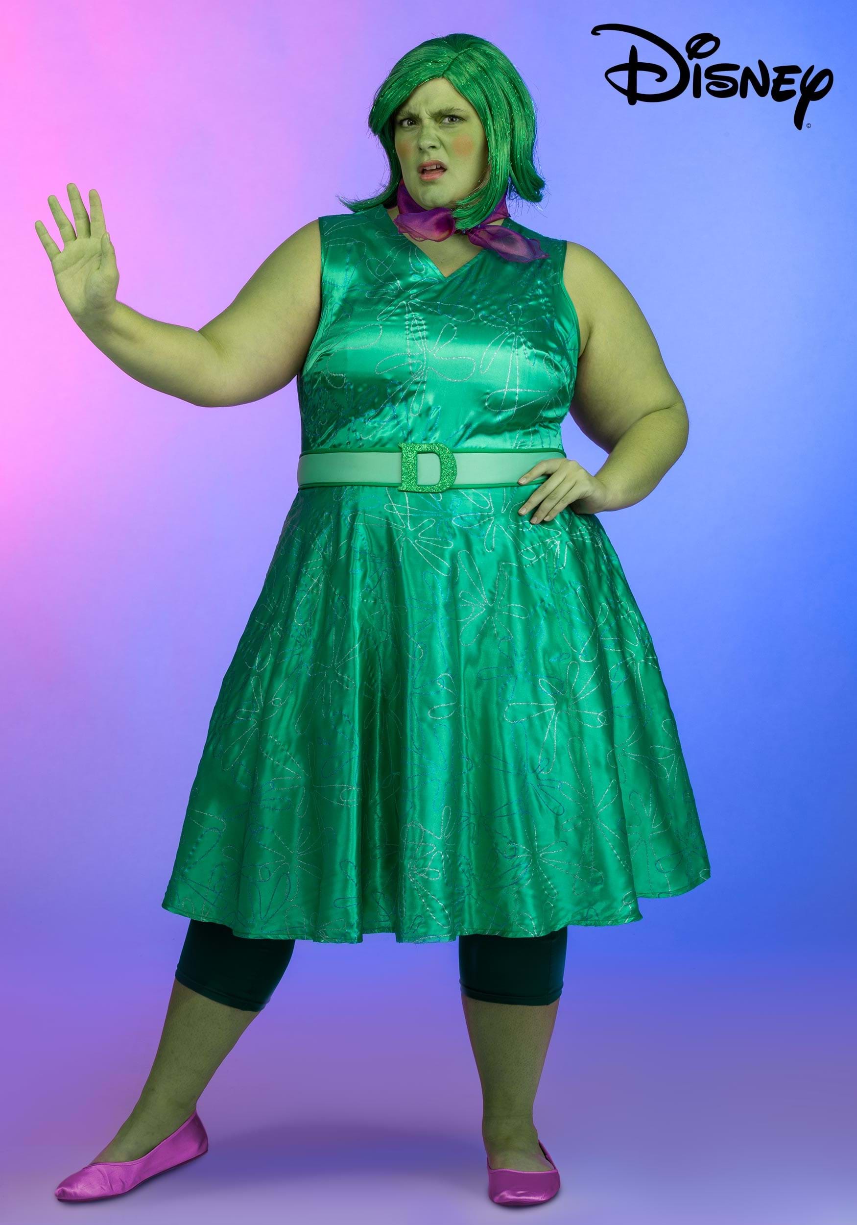Plus Size Disney and Pixar Inside Out Women's Disgust Costume 1 Plus Size Disney and Pixar Inside Out Women's Disgust Costume
