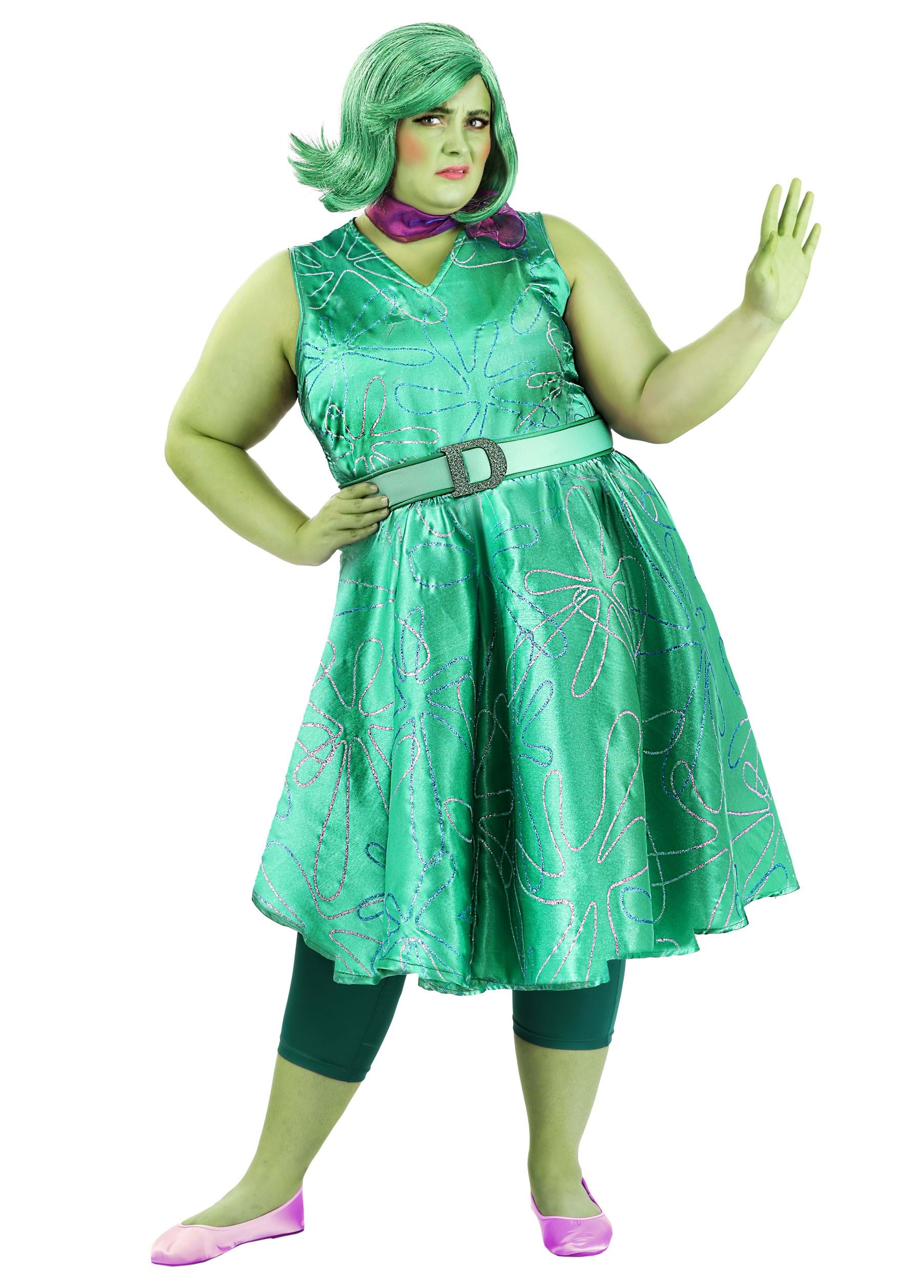 Plus Size Disney and Pixar Inside Out Women's Disgust Costume 12 Plus Size Disney and Pixar Inside Out Women's Disgust Costume