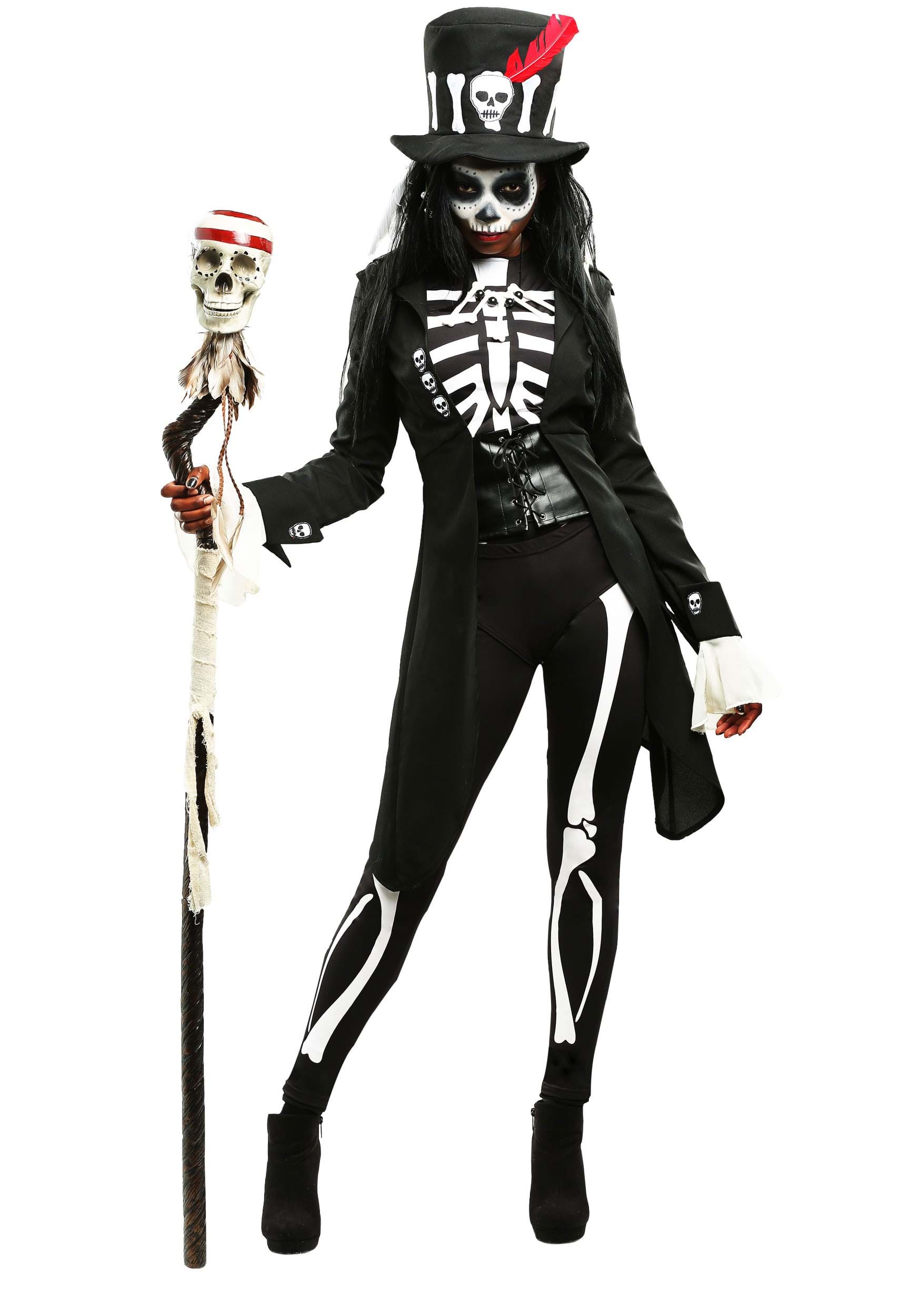 Womens Voodoo Skeleton Costume