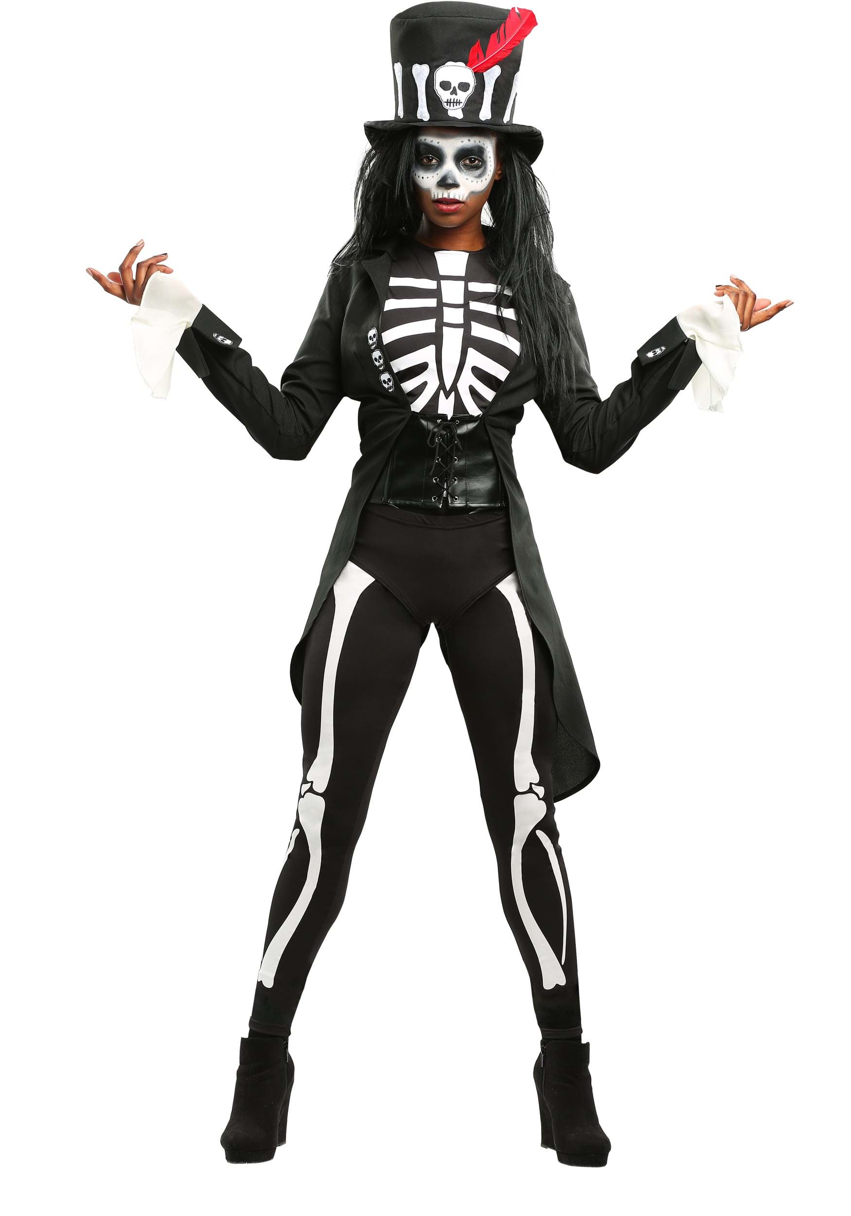 Womens Voodoo Skeleton Costume