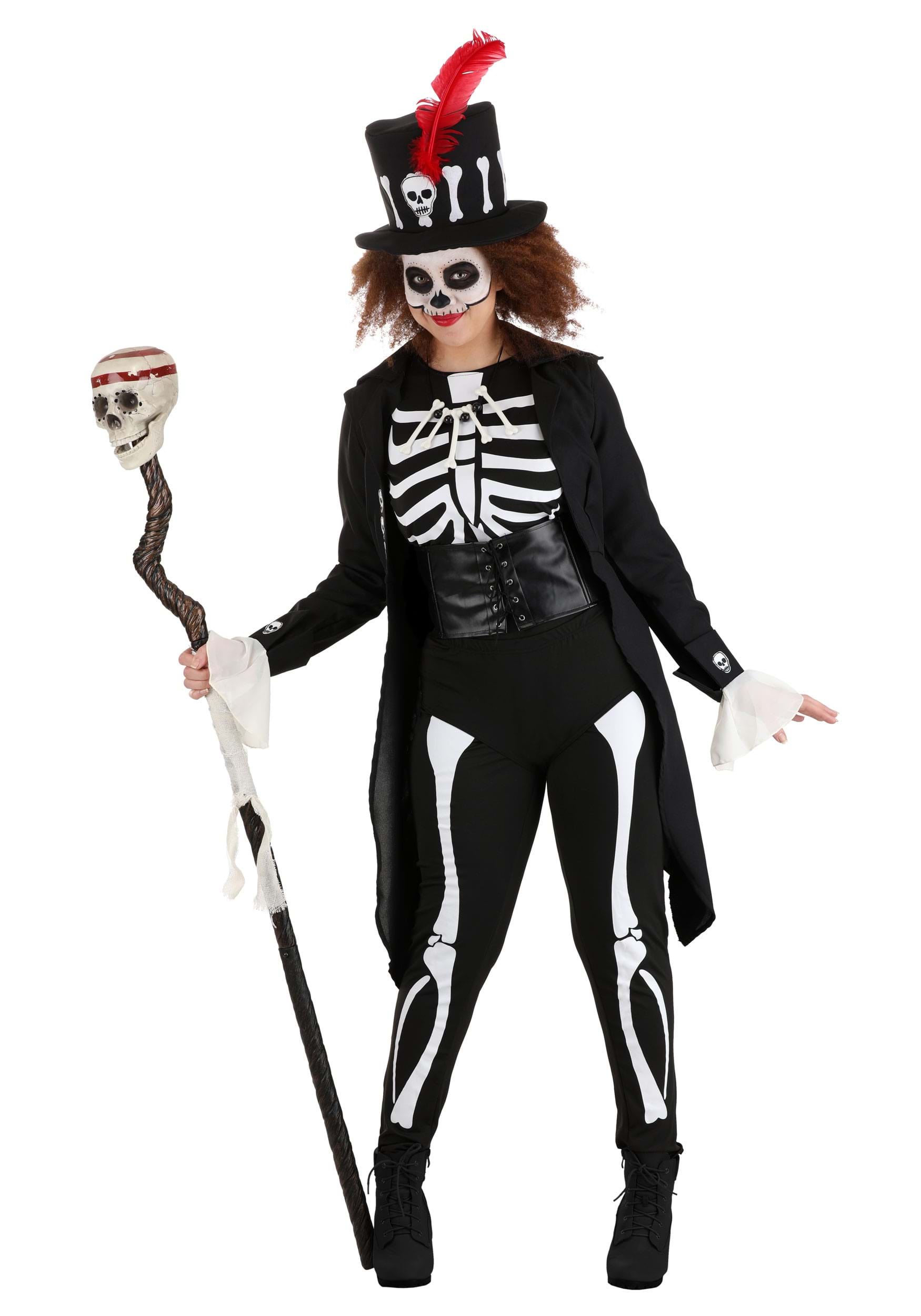 Womens Voodoo Skeleton Costume