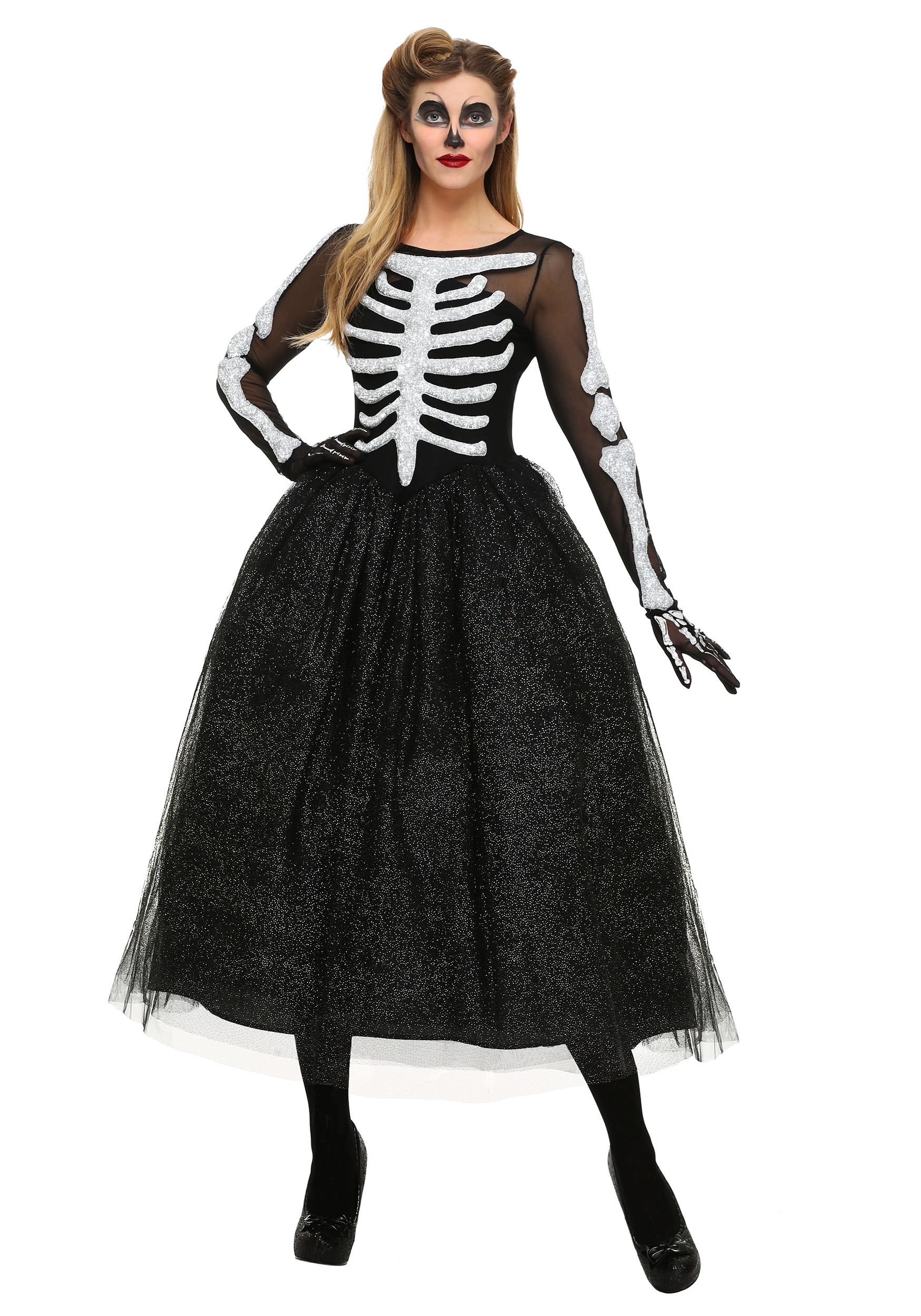 Skeleton Beauty Costume for Women 1 Skeleton Beauty Costume for Women