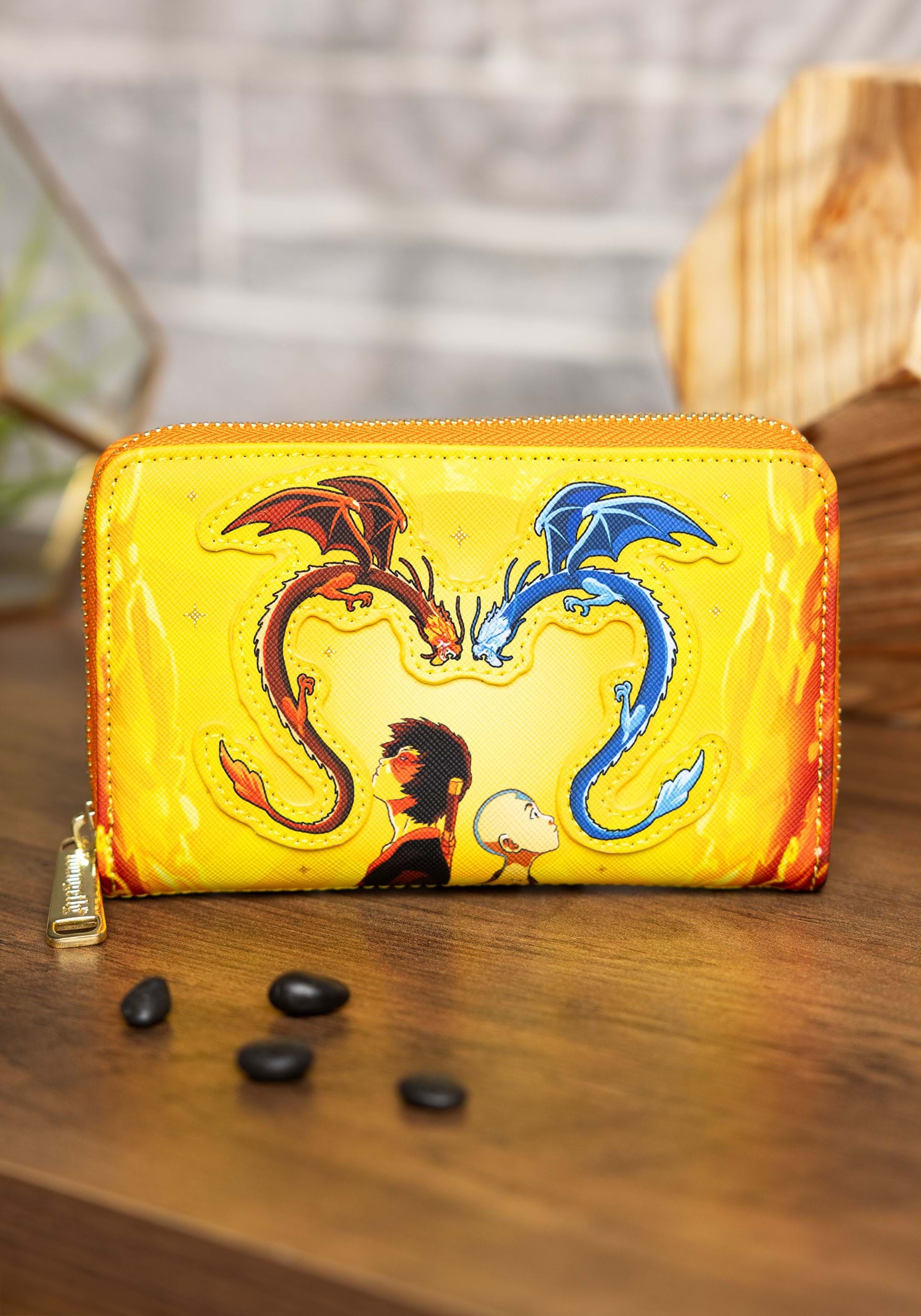 Loungefly Nickelodeon Avatar the Last Airbender Fire Dance Zip-Around Wallet