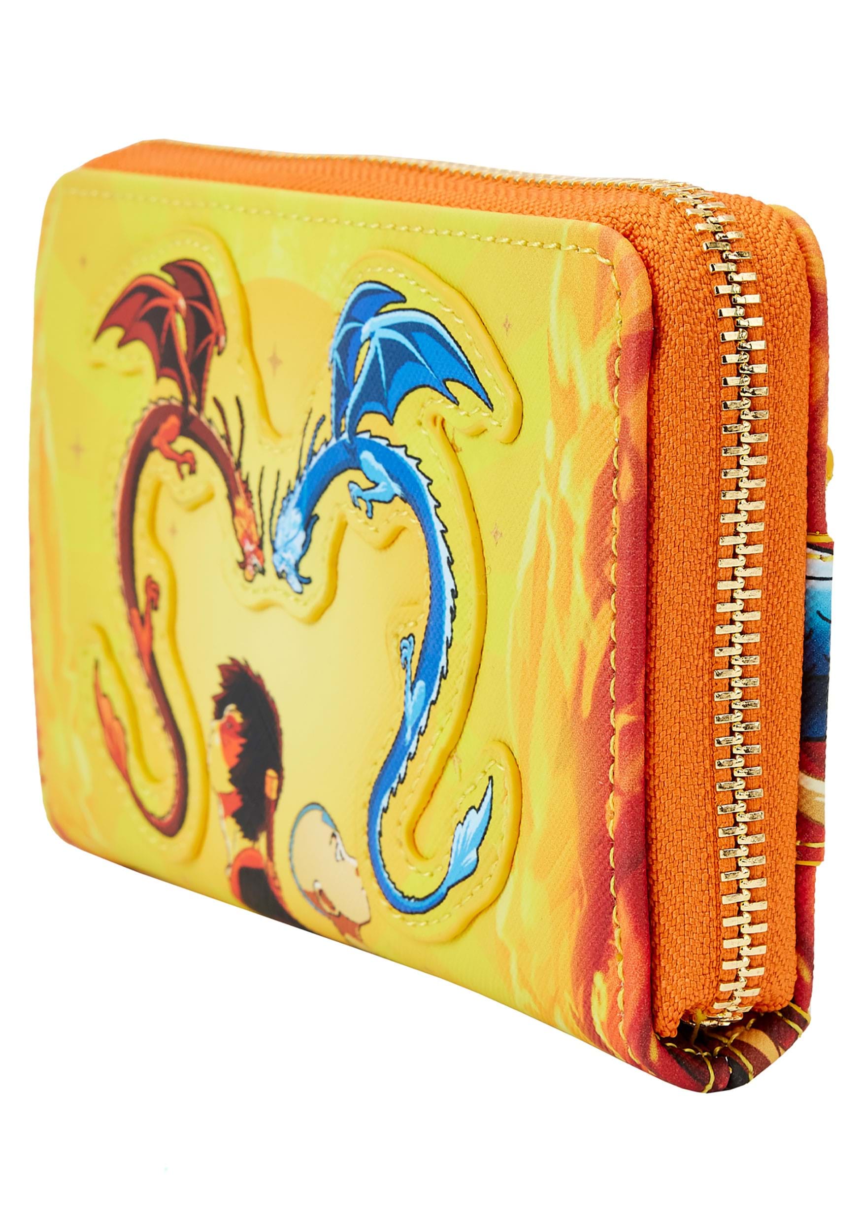 Loungefly Nickelodeon Avatar the Last Airbender Fire Dance Zip-Around Wallet