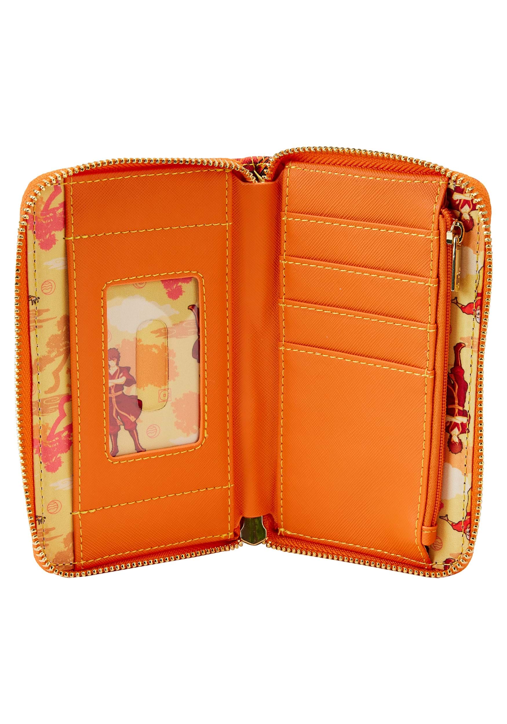 Loungefly Nickelodeon Avatar the Last Airbender Fire Dance Zip-Around Wallet