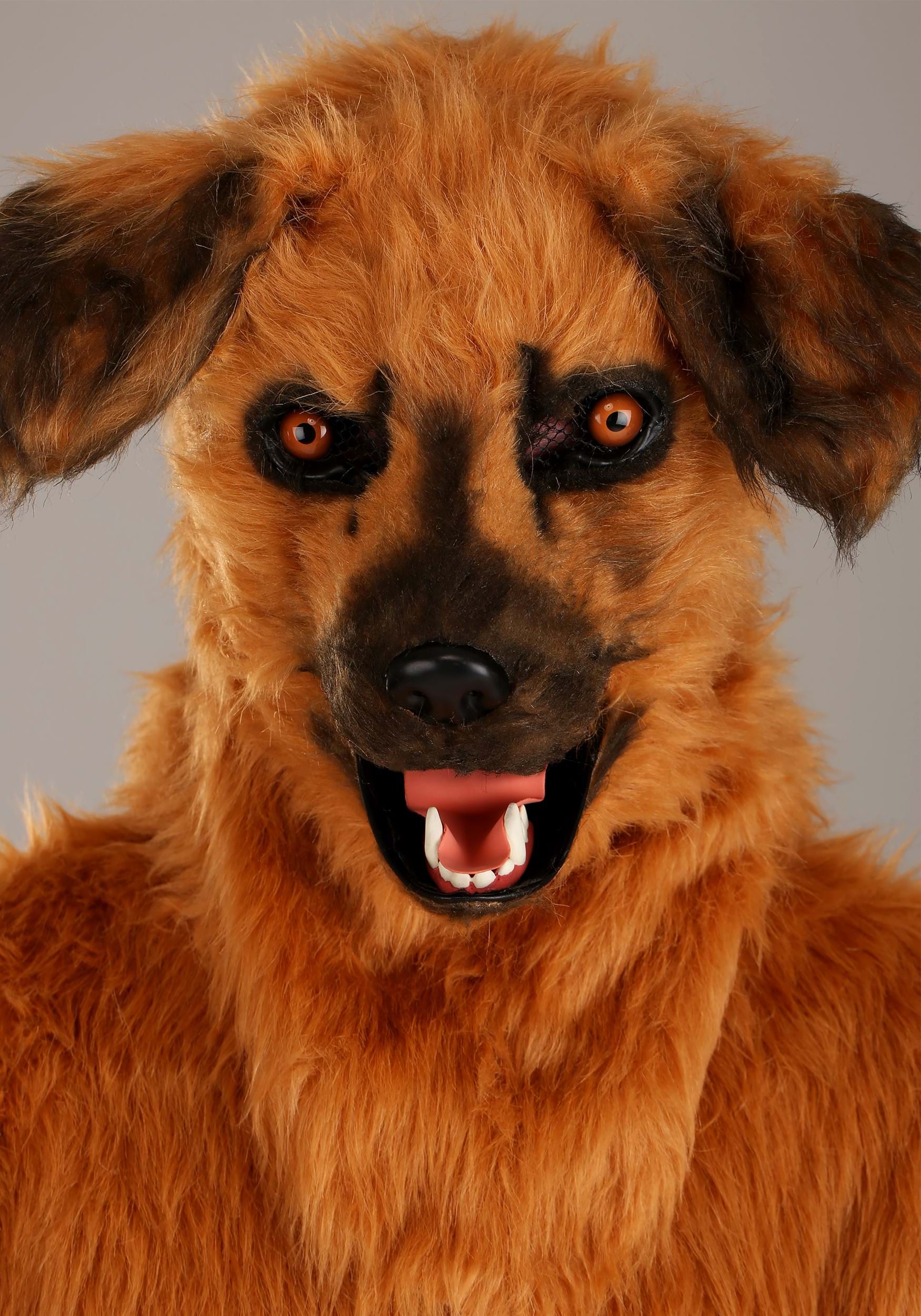 Dog Suit With Mouth Mover Mask Adult Costume