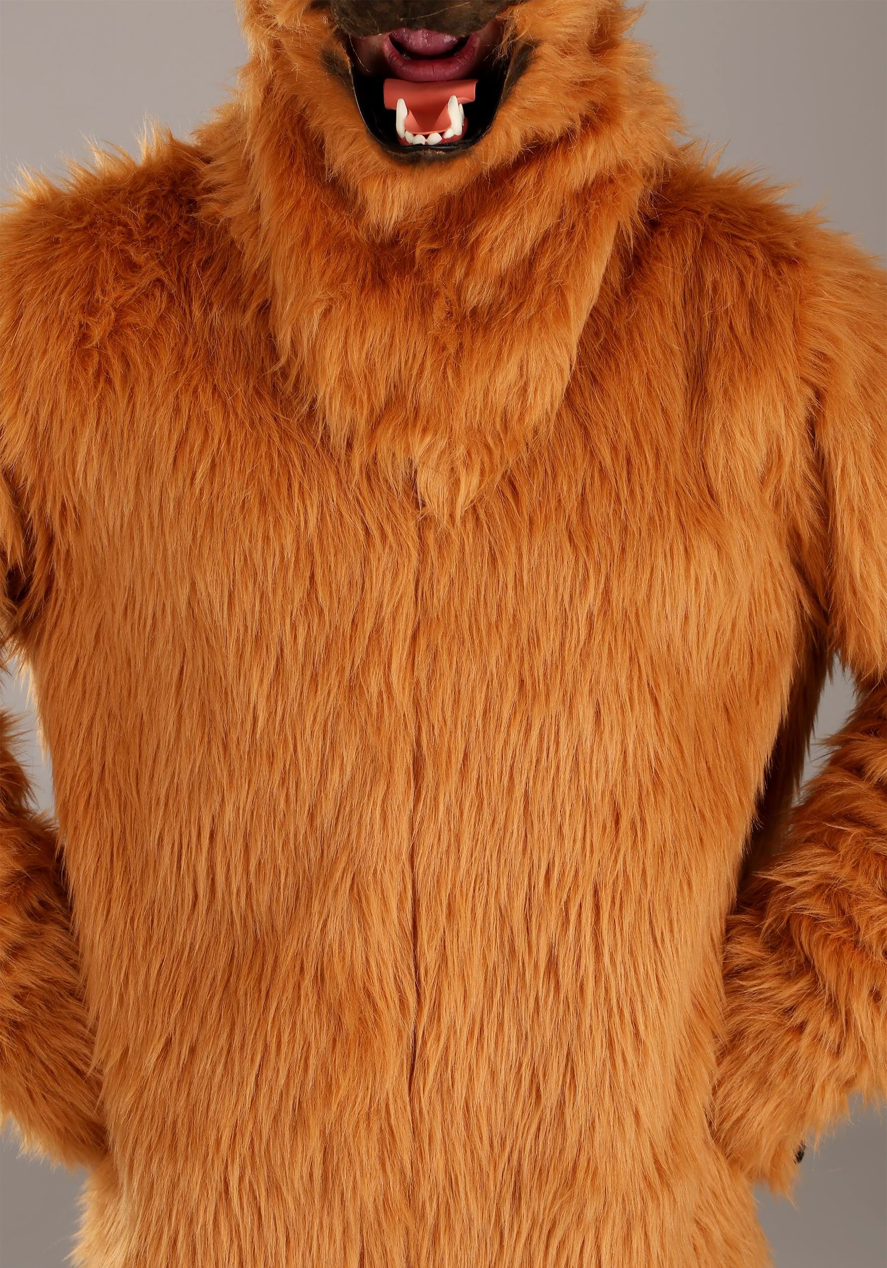Dog Suit With Mouth Mover Mask Adult Costume