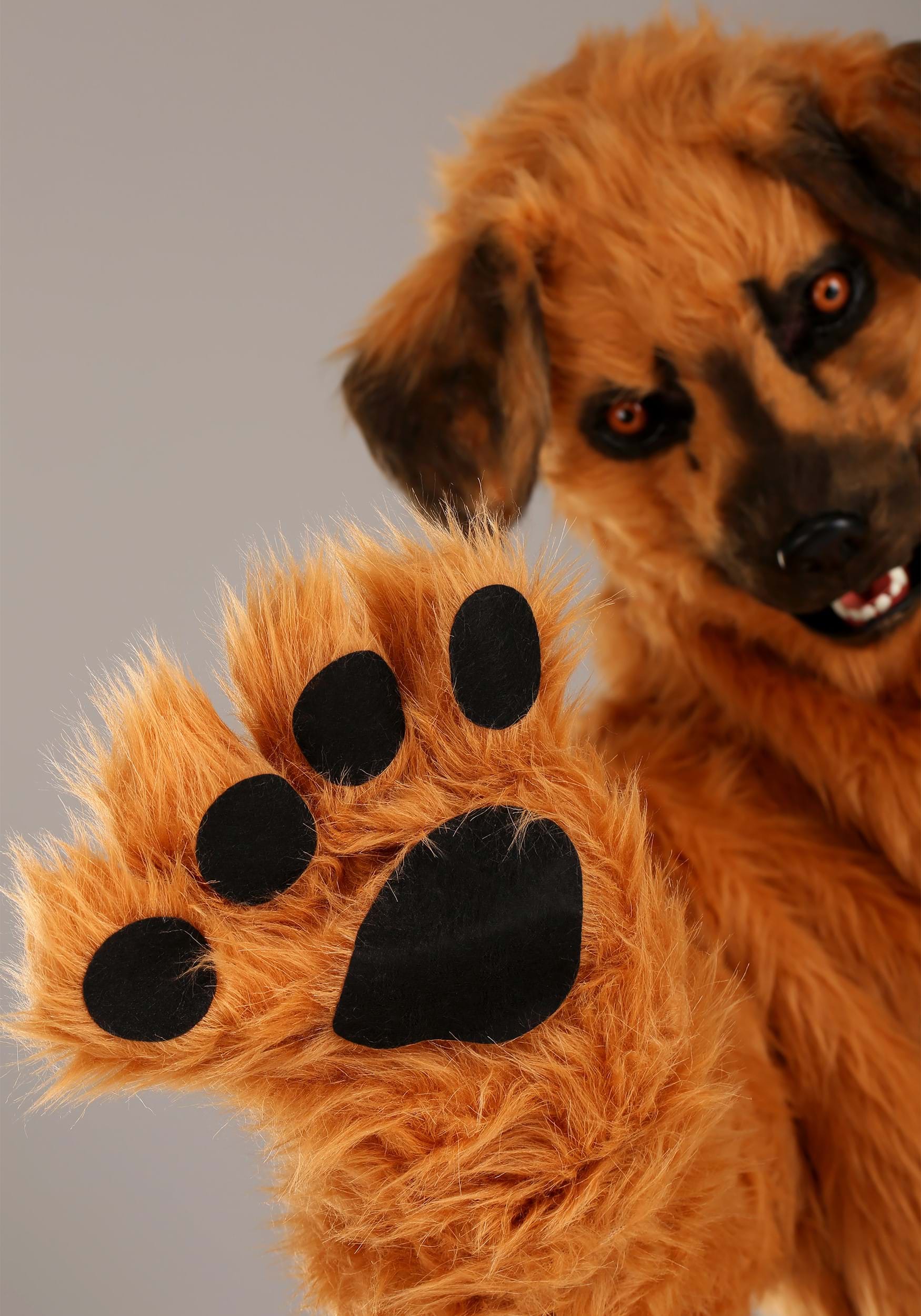 Dog Suit With Mouth Mover Mask Adult Costume