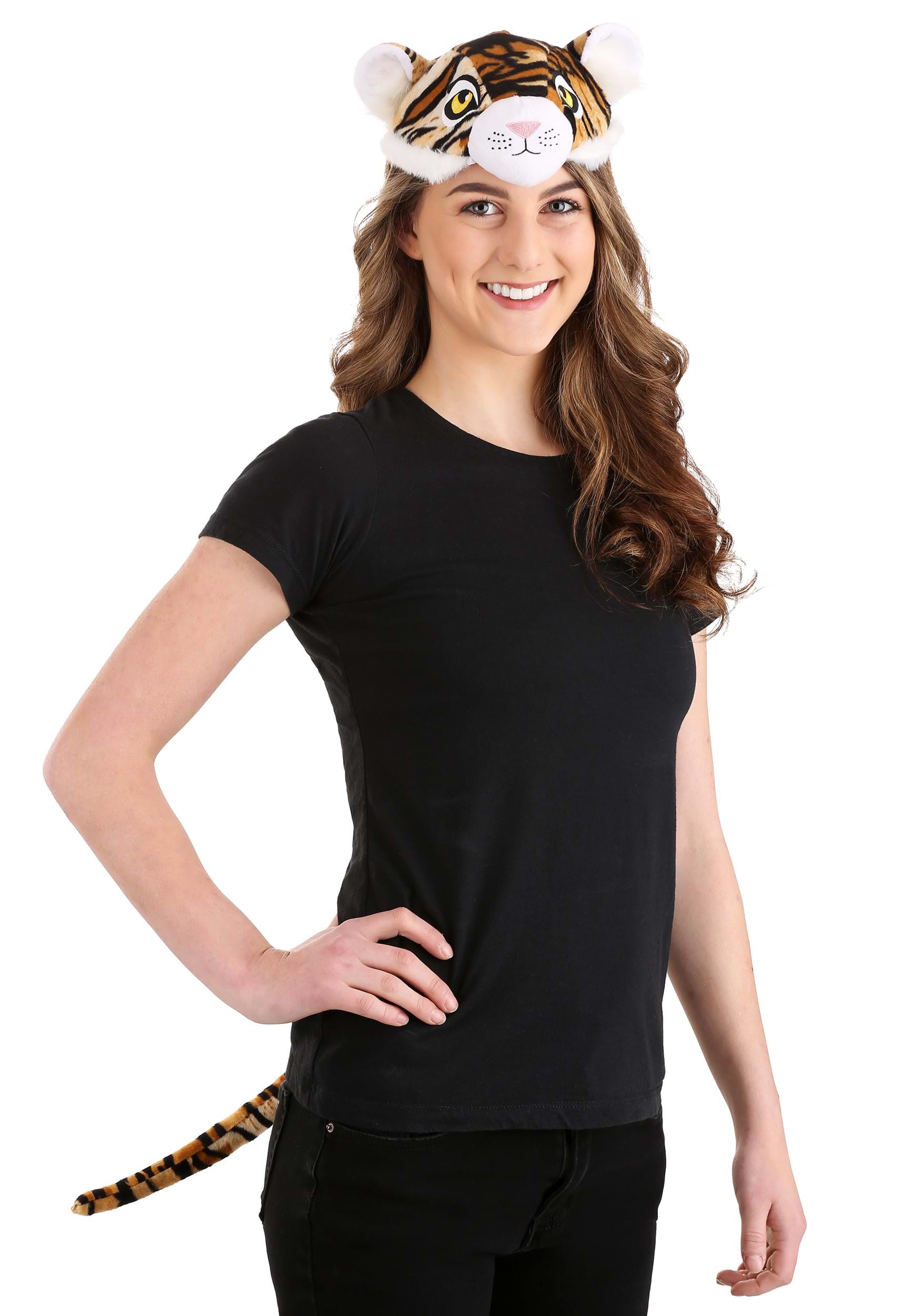 Tiger Headband & Tail Costume Kit 1 Tiger Headband & Tail Costume Kit