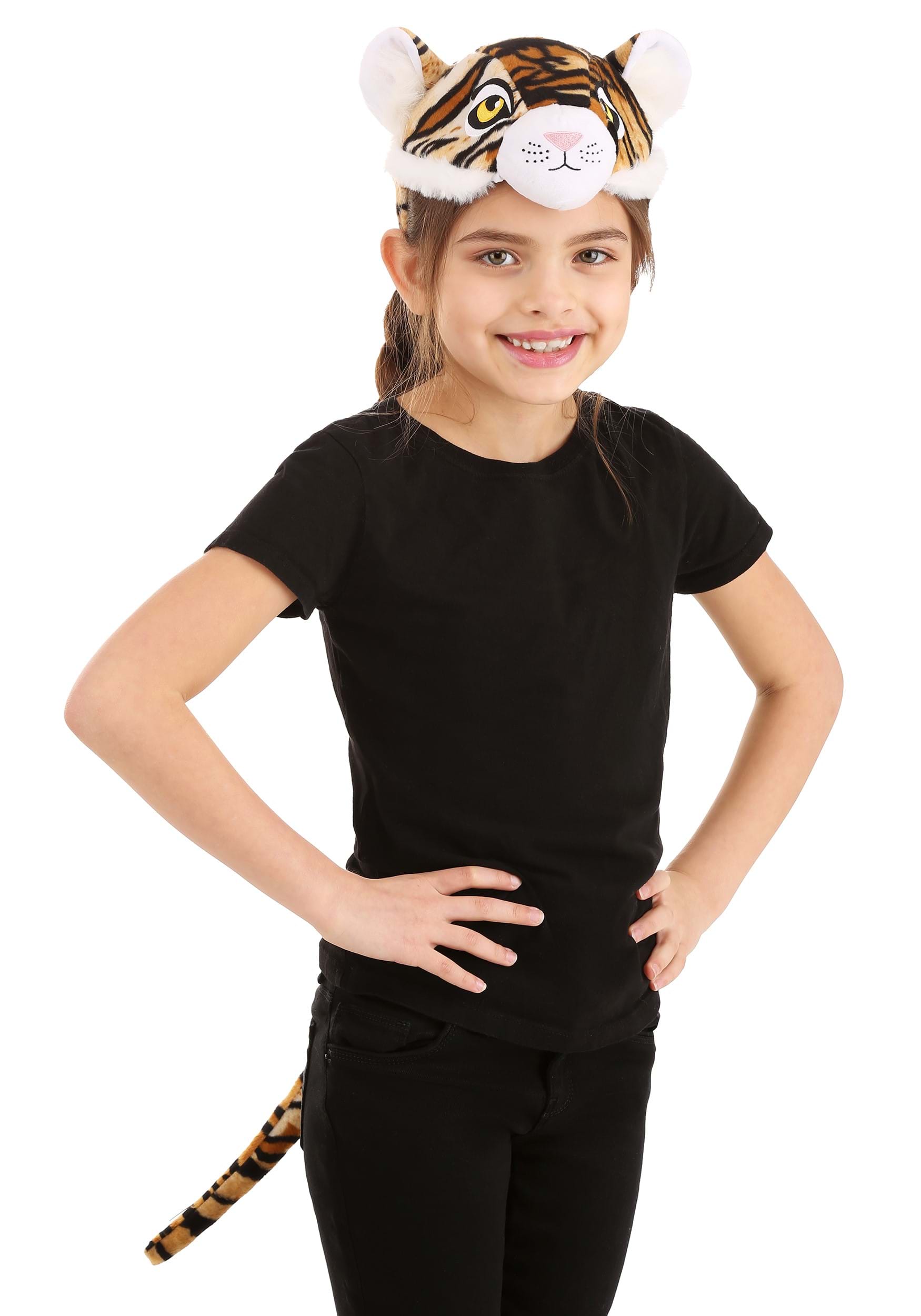 Tiger Headband & Tail Costume Kit 2 Tiger Headband & Tail Costume Kit
