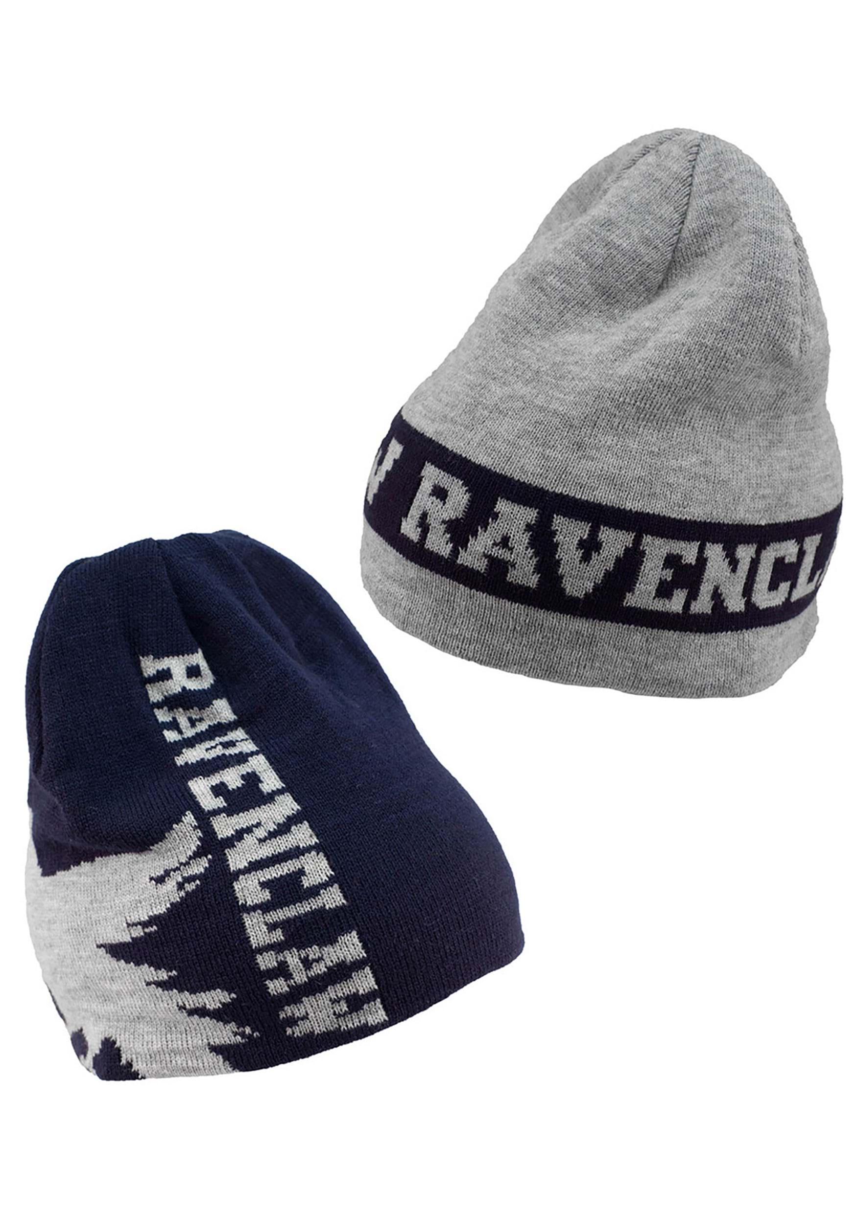 Reversible Ravenclaw Knit Warm Beanie 3 Reversible Ravenclaw Knit Warm Beanie