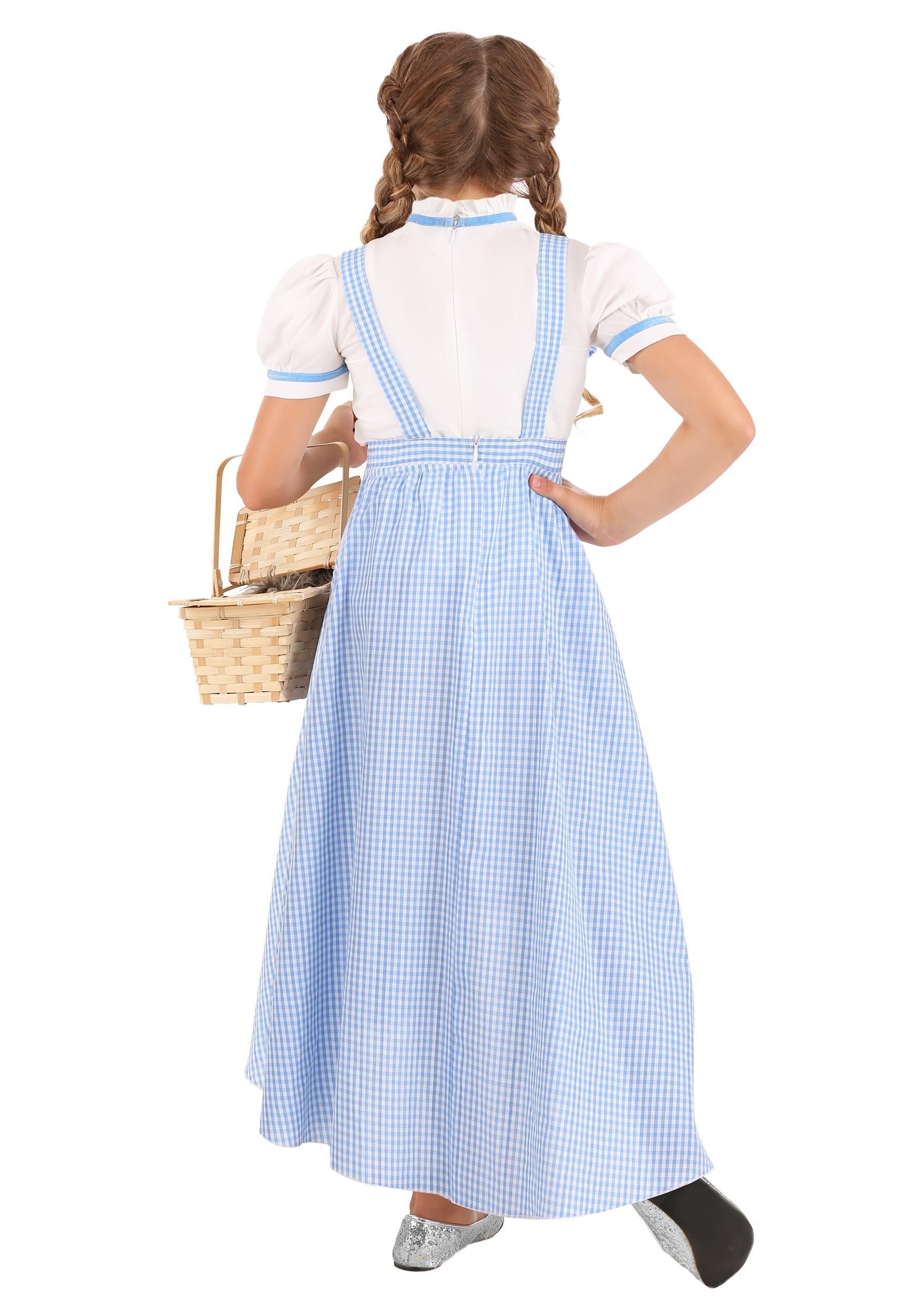 Kid's Hi-Lo Gingham Kansas Girl Costume Dress
