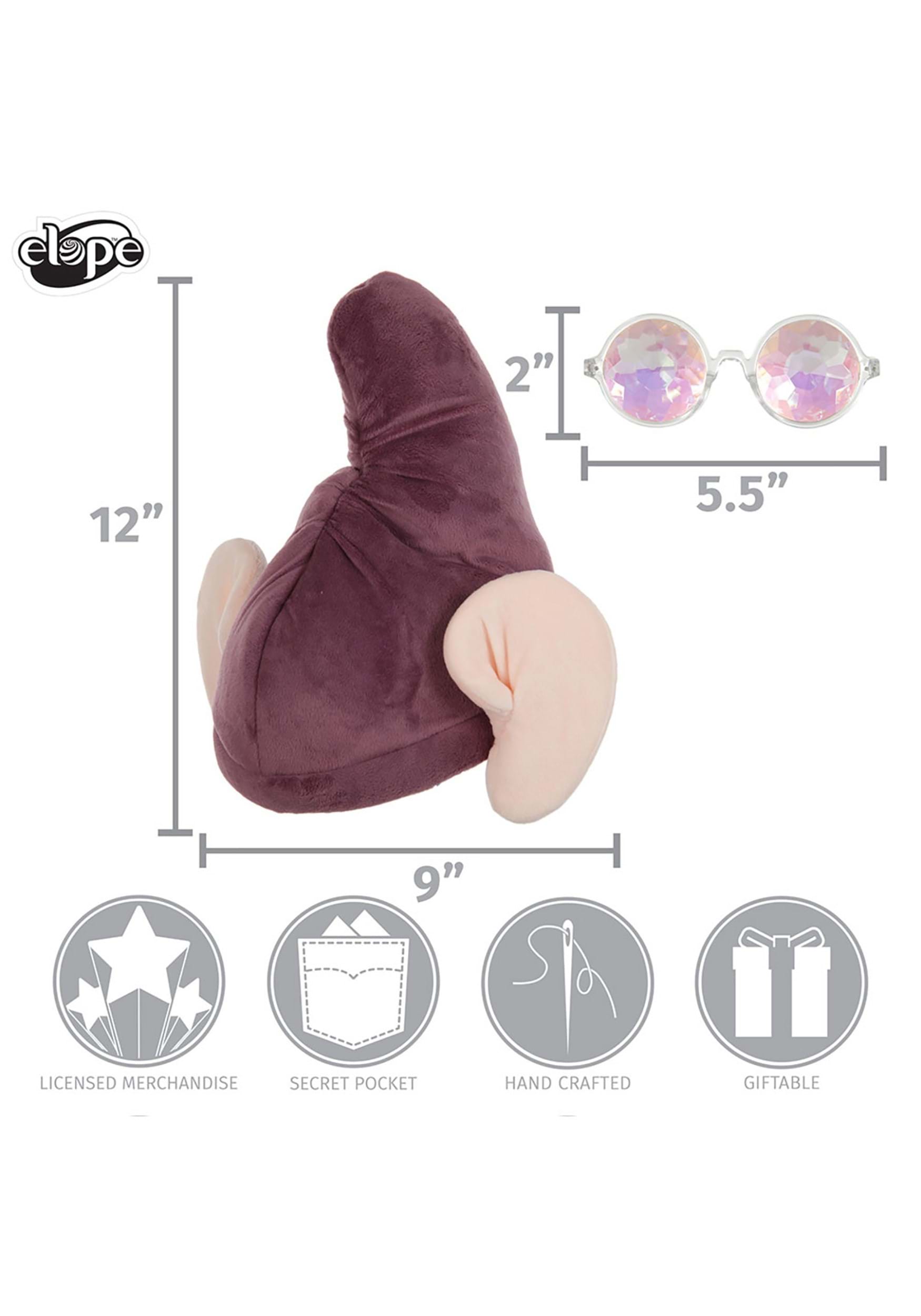 Snow White Dopey Hat & Glasses Costume Kit 7 Snow White Dopey Hat & Glasses Costume Kit
