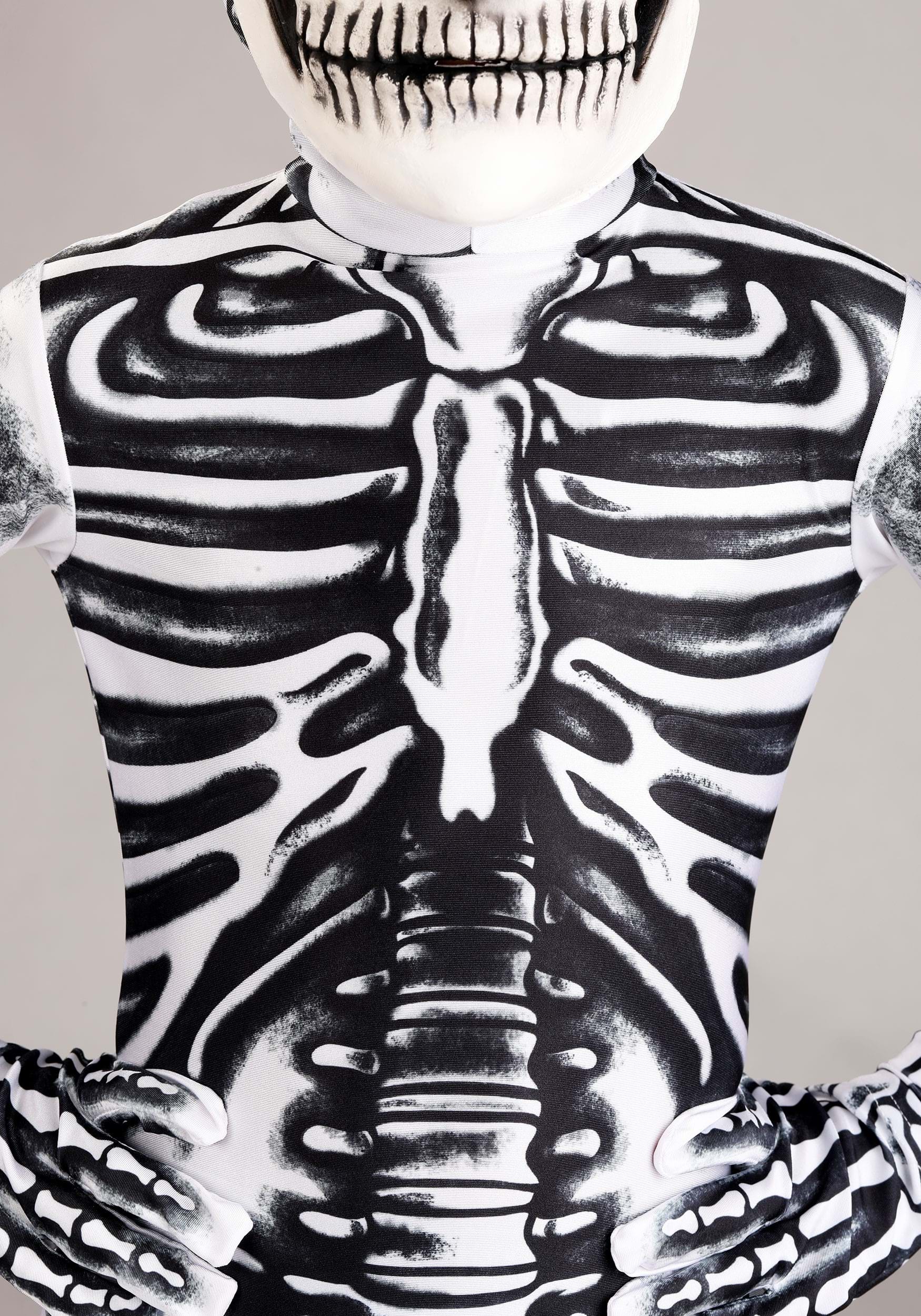 White Skeleton Costume for Kids