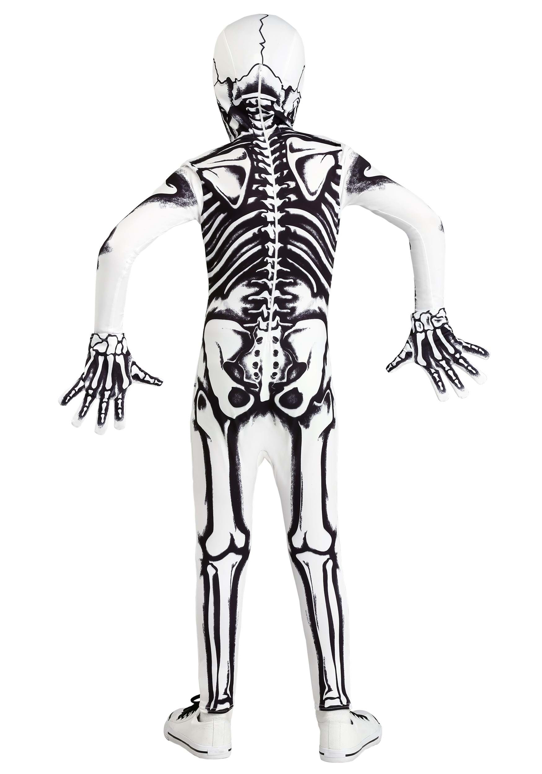 White Skeleton Costume for Kids