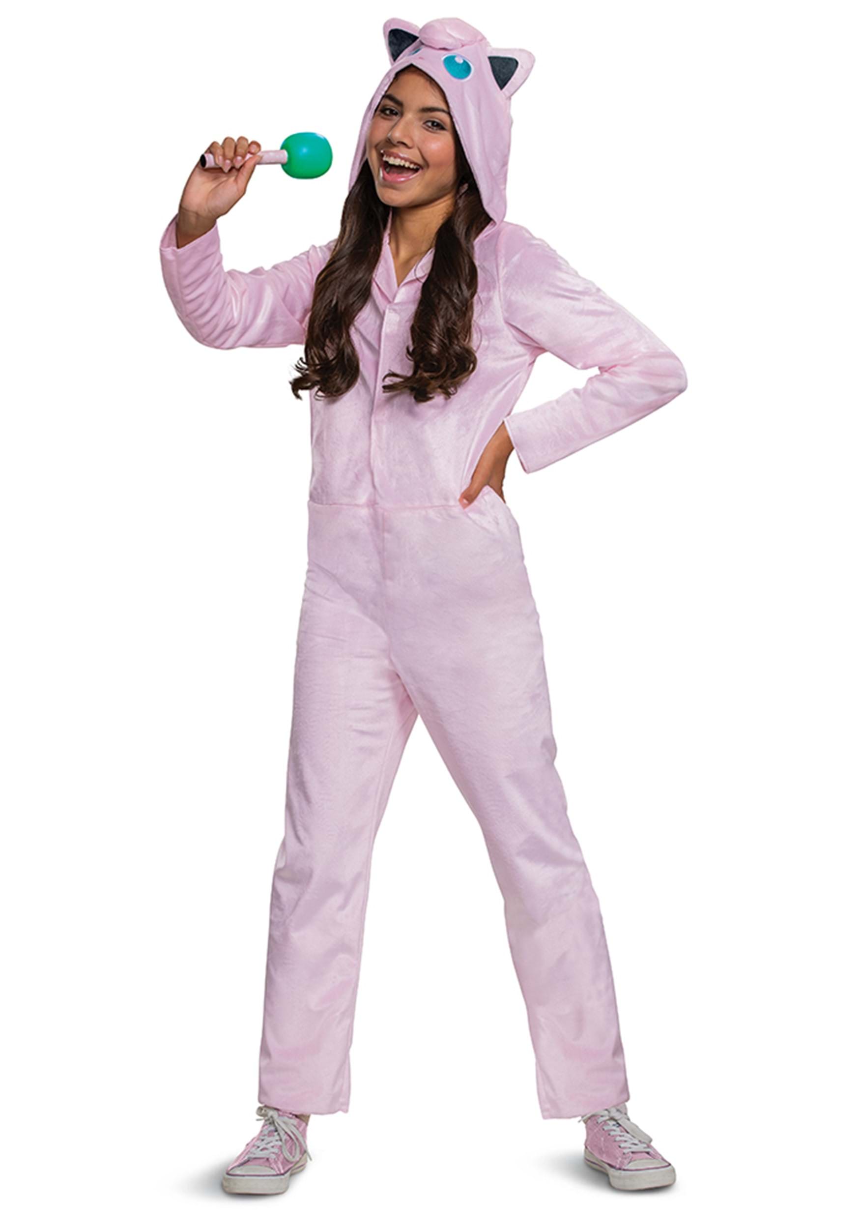 Classic Pok茅mon Jigglypuff Hooded Jumpsuit Costume 3 Classic Pok茅mon Jigglypuff Hooded Jumpsuit Costume