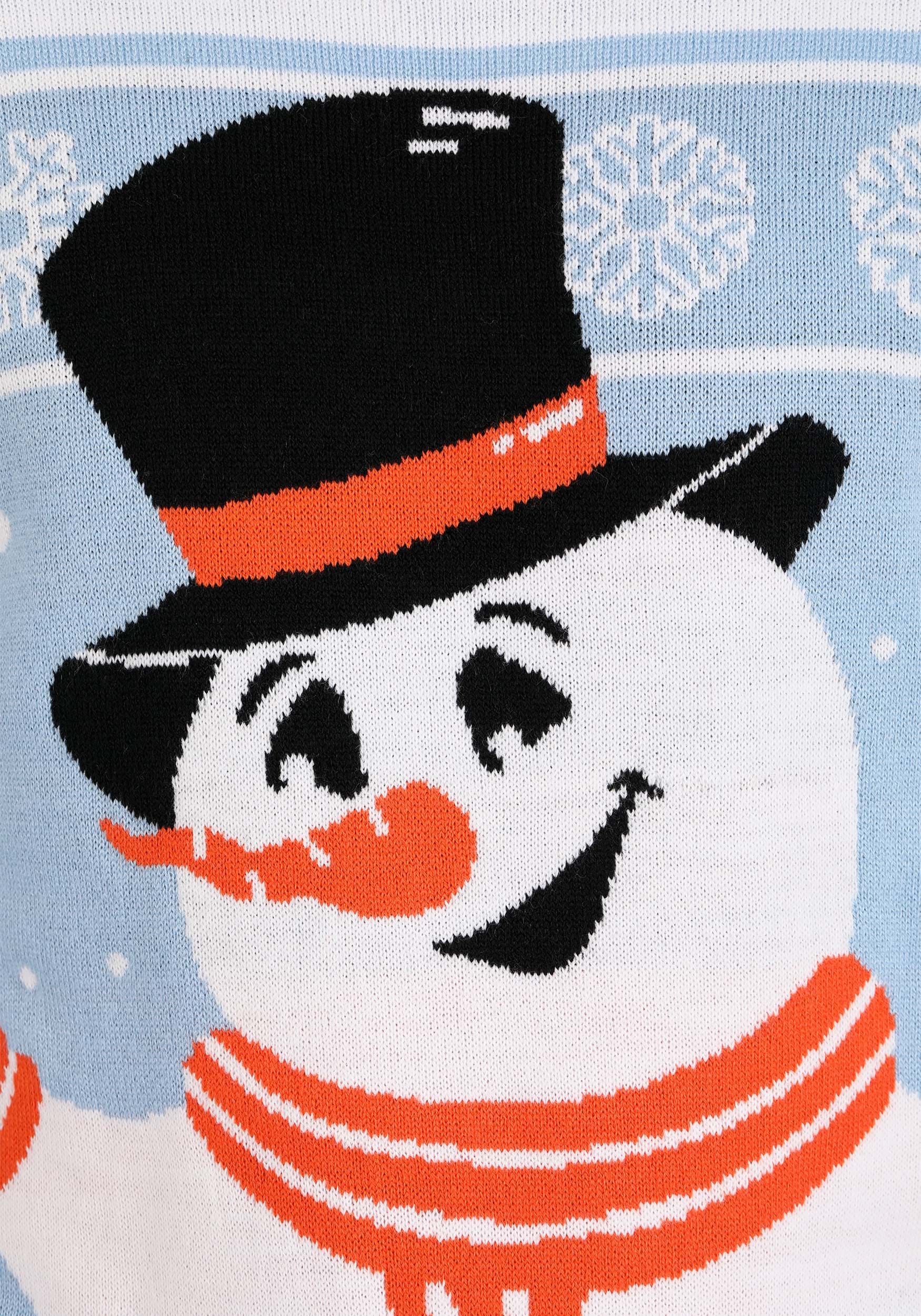 Friendly Snowman Ugly Christmas Sweater for Adults
