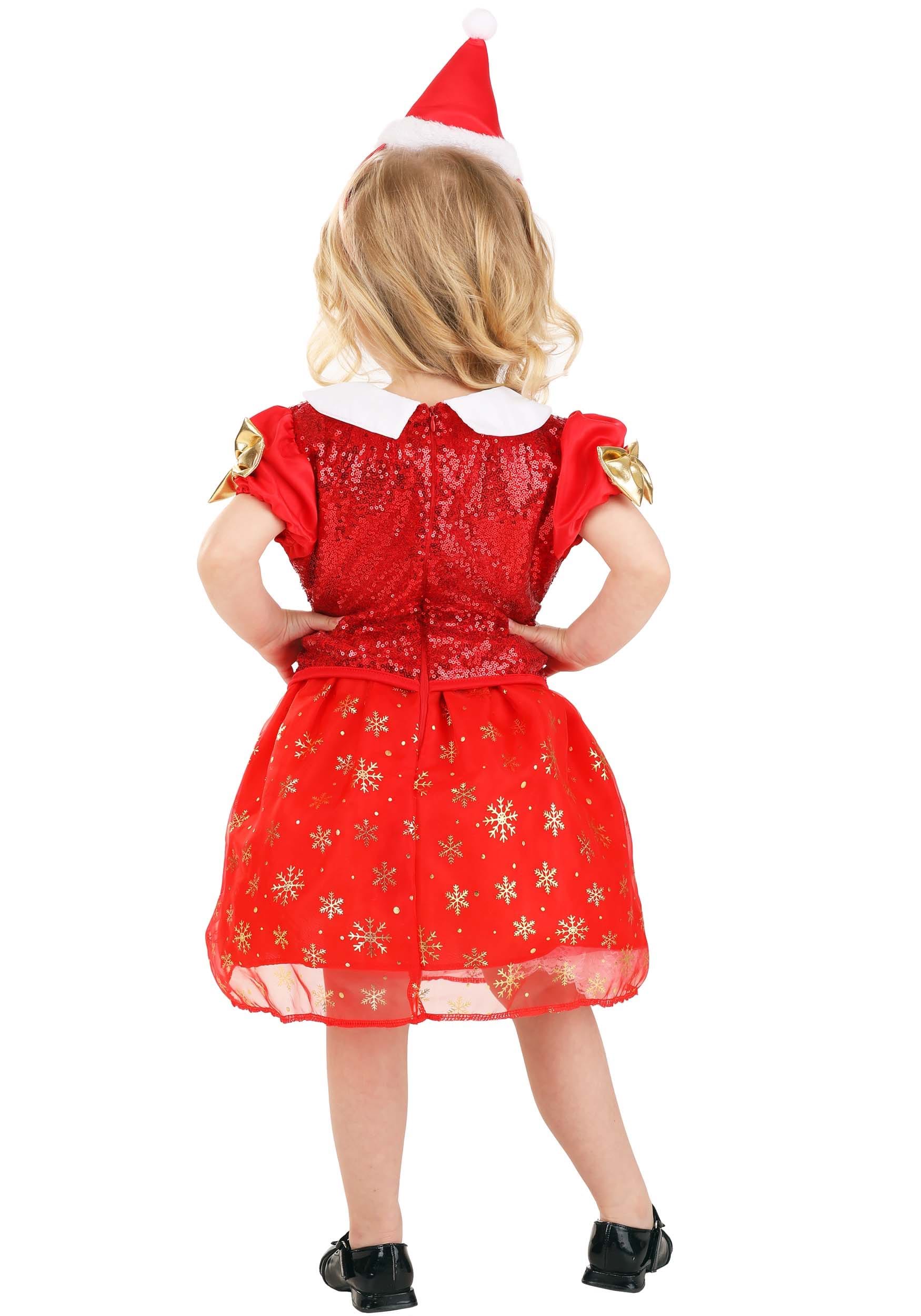 Christmas Santa Girl's Toddler Costume Dress