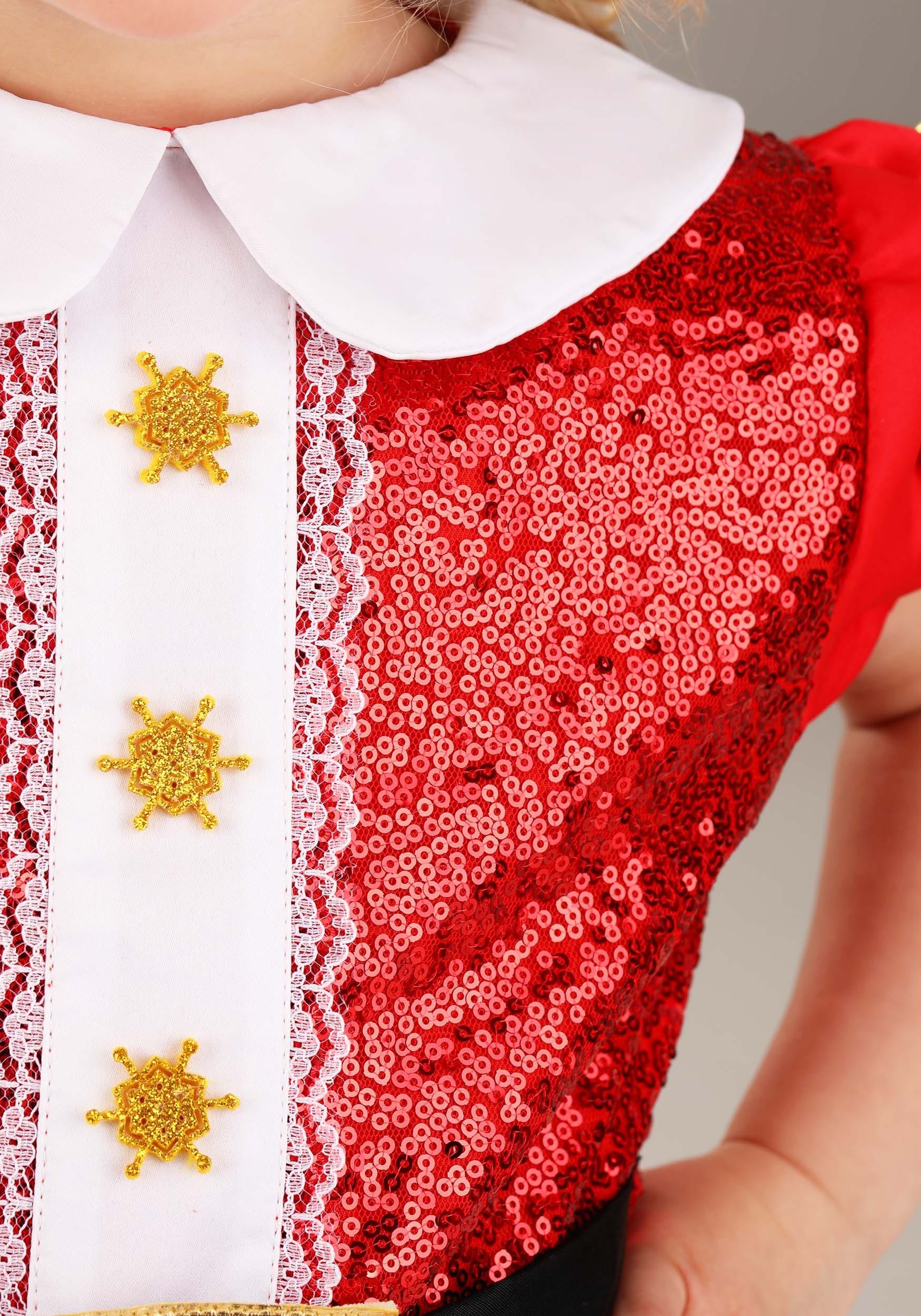 Christmas Santa Girl's Toddler Costume Dress 4 Christmas Santa Girl's Toddler Costume Dress