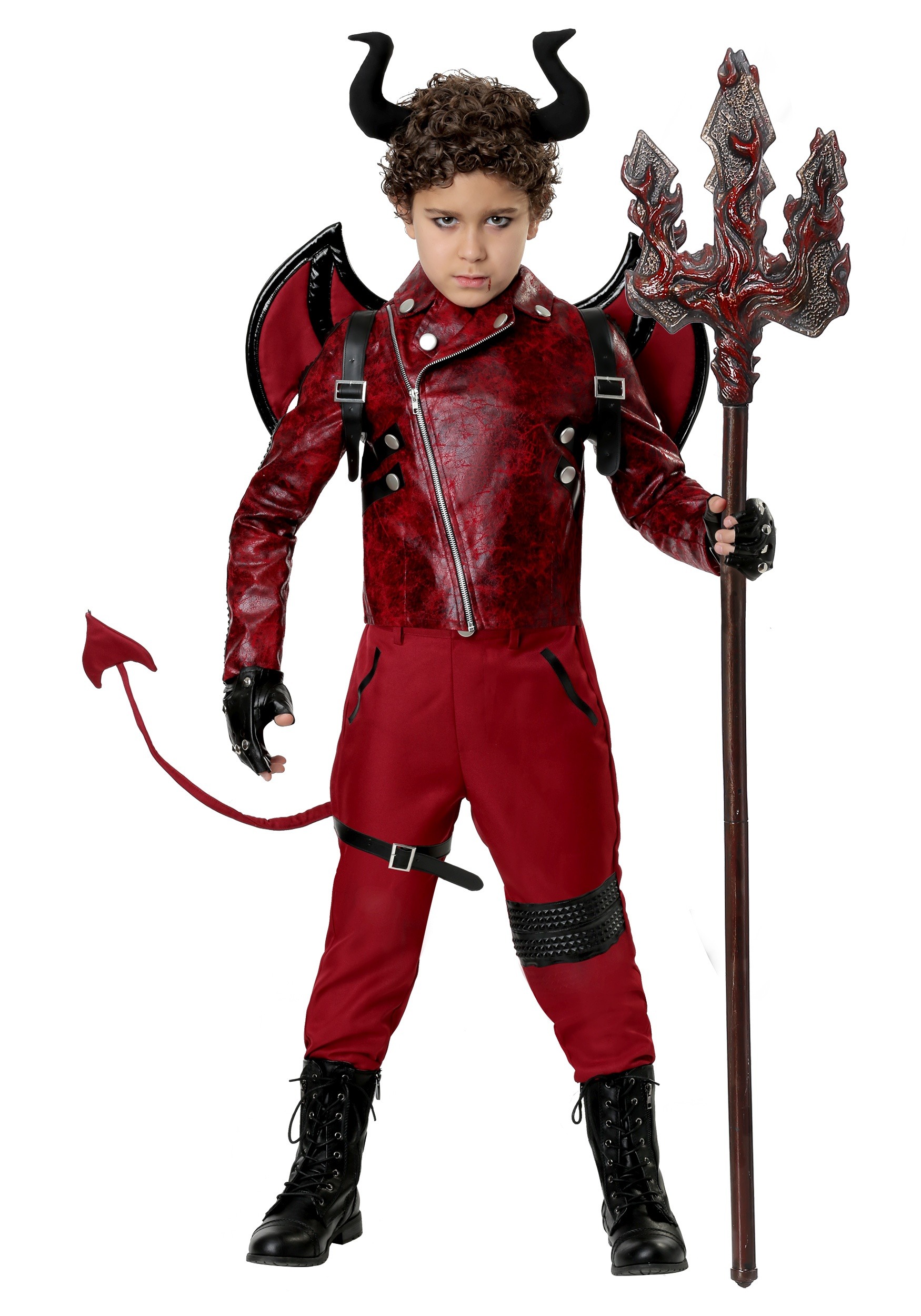 Dangerous Red Devil Costume for Kids