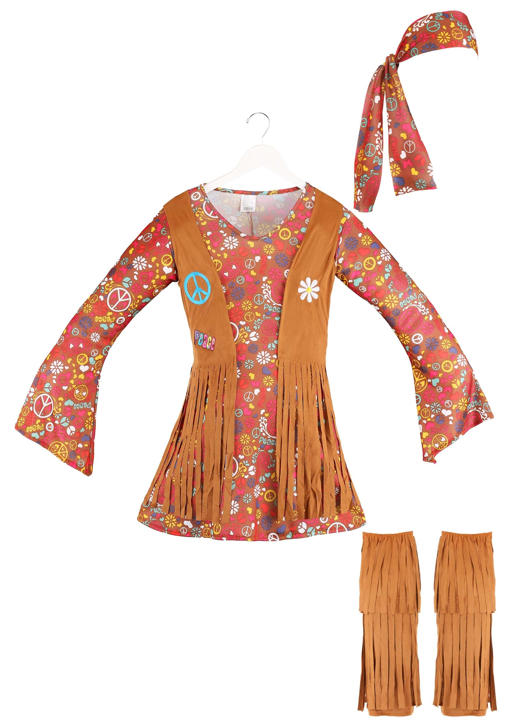 Peace & Love Hippie Costume for Women