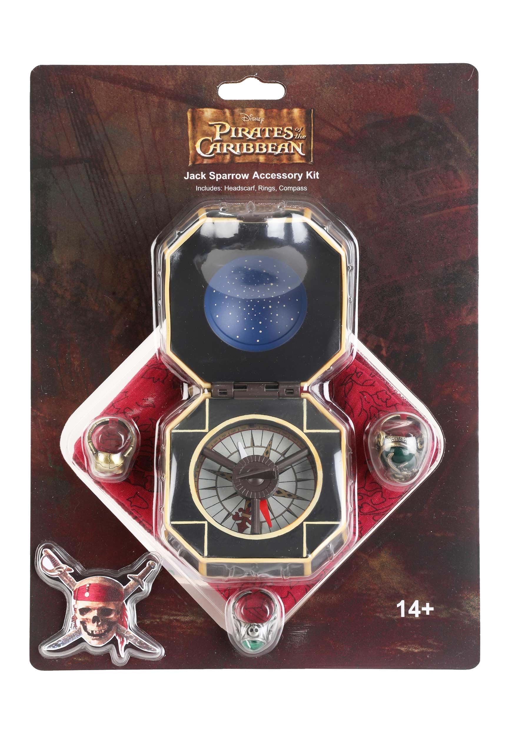 Pirates of the Caribbean Jack Sparrow Accessory Kit for Adults