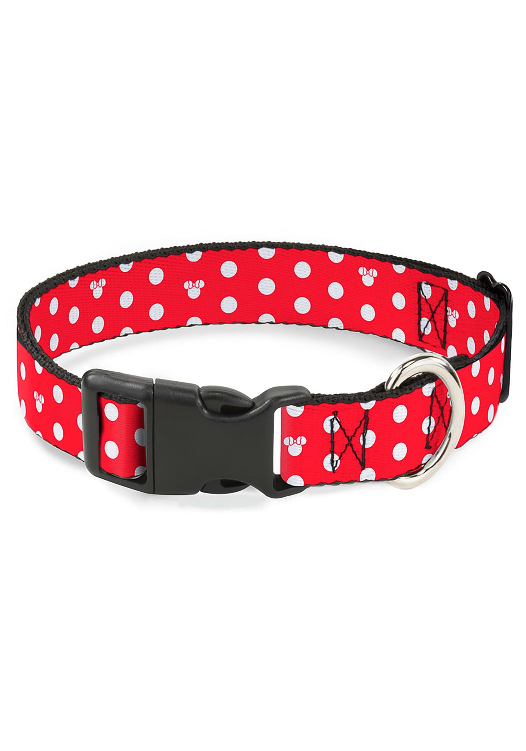 Minnie Mouse Polka Dot Plastic Clip Collar for Pets