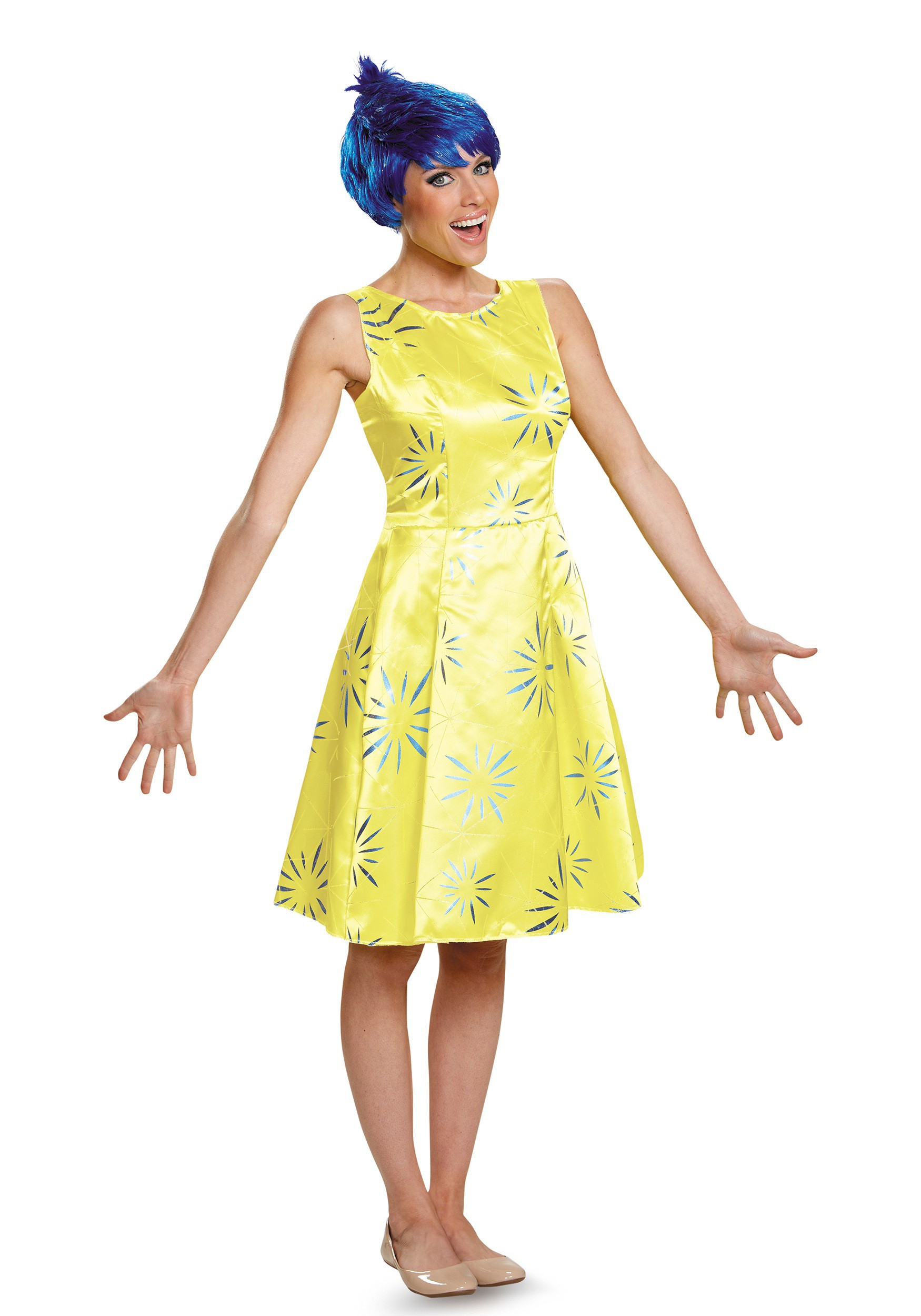 Disney Inside Out Joy Deluxe Costume Dress for Women