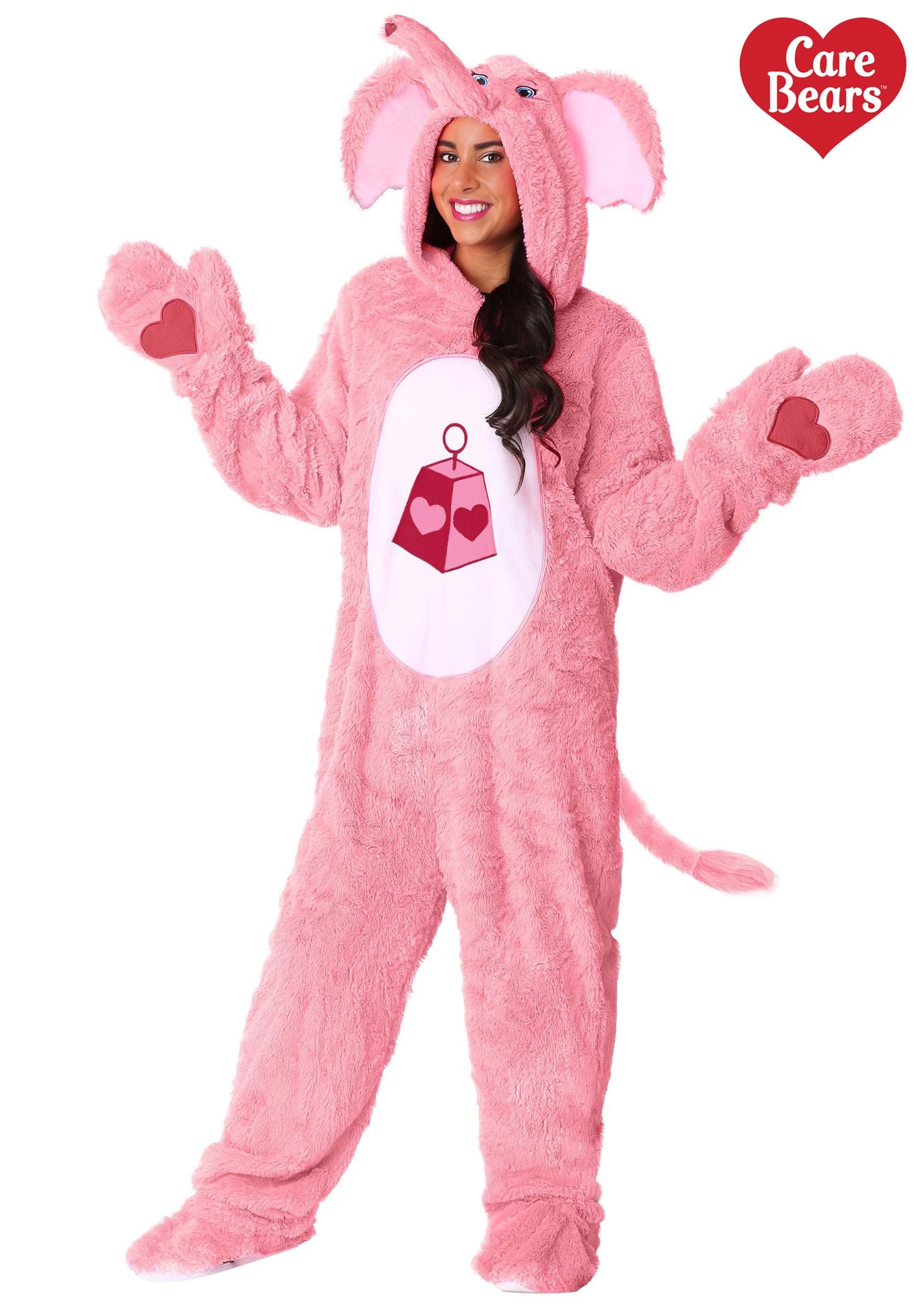 Adult Care Bears & Cousins Adult Lotsa Heart Elephant Costume