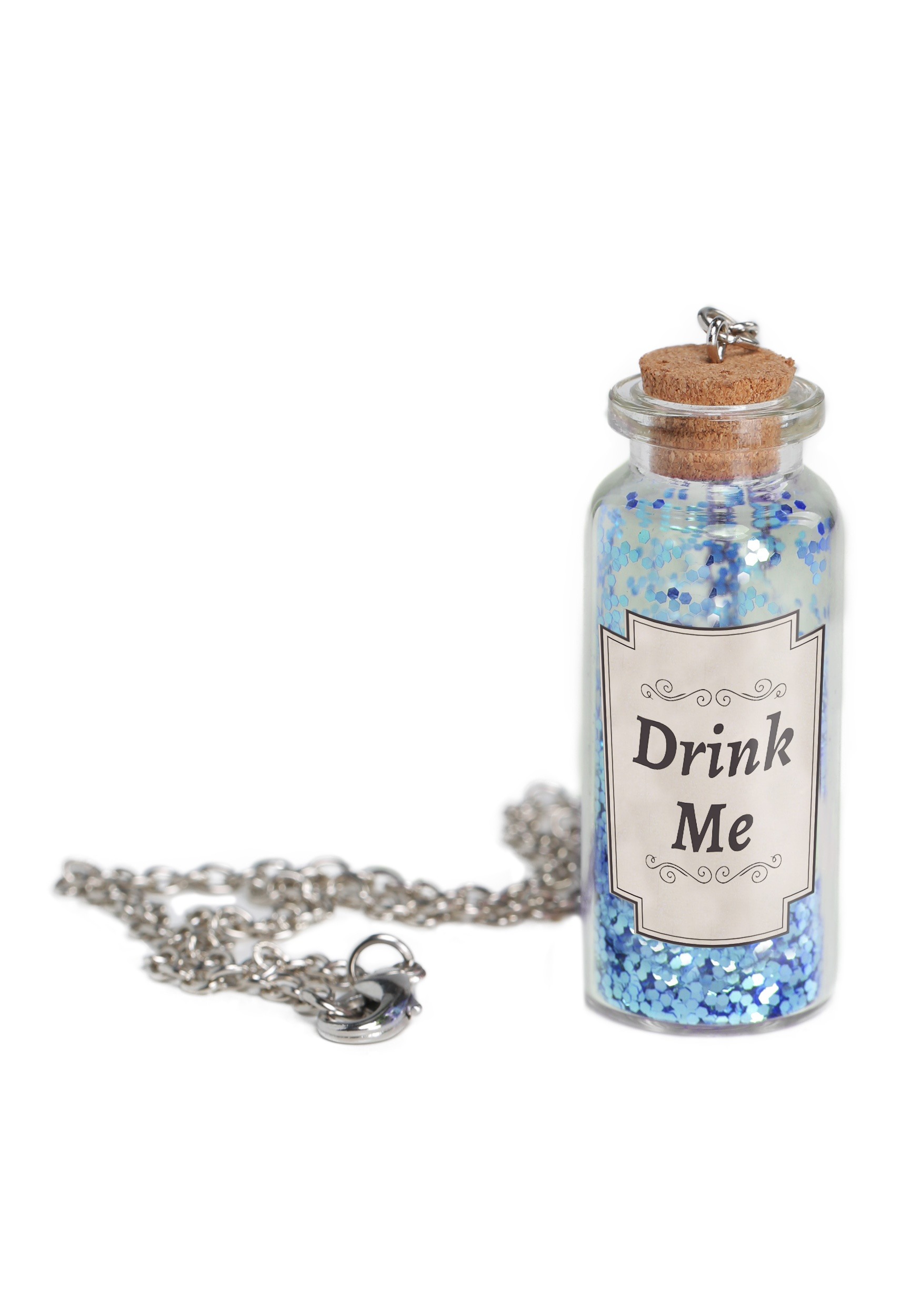 Alice in Wonderland Potion Bottle Necklace