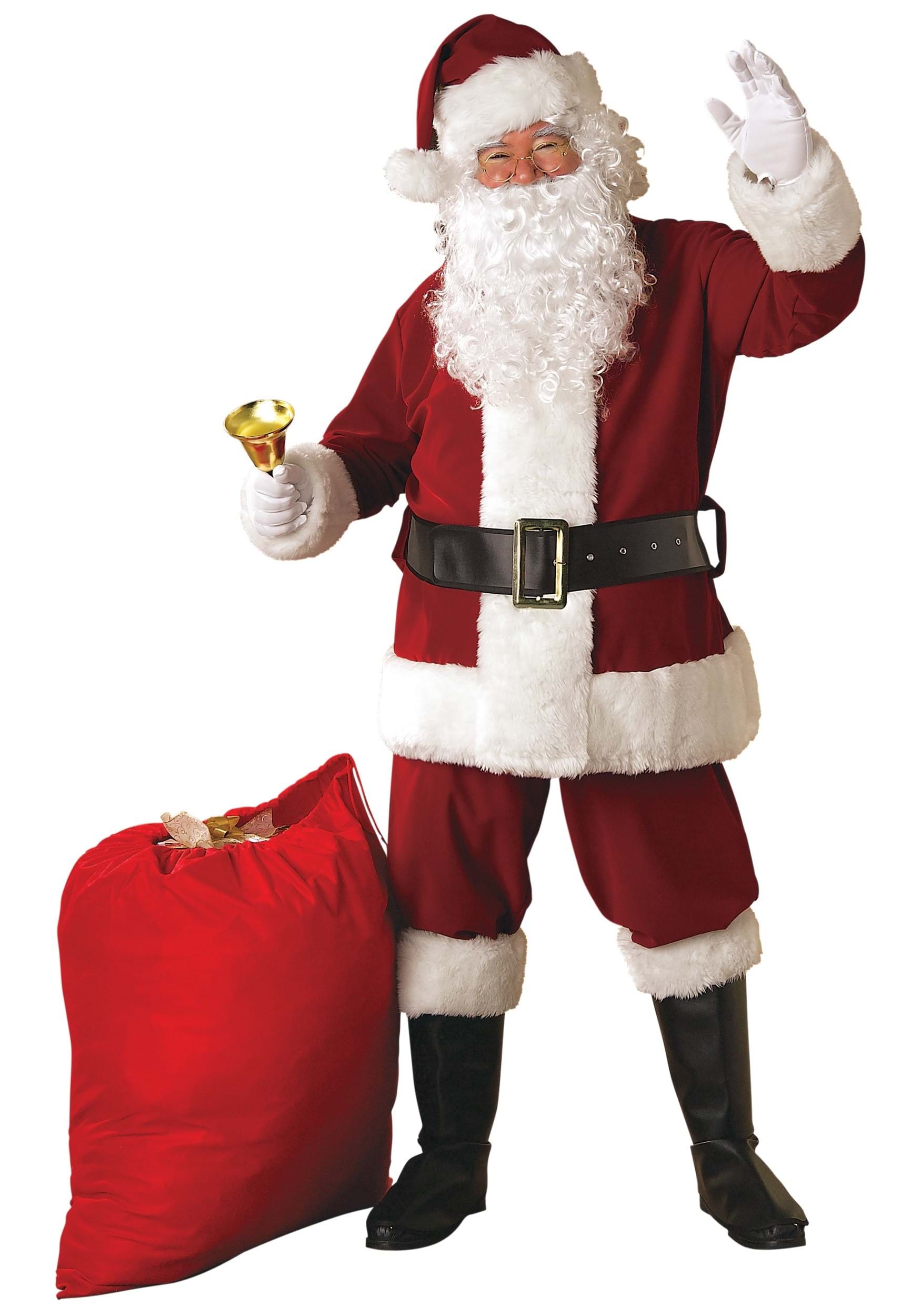 Plus Size Regal Santa Suit Costume for Men