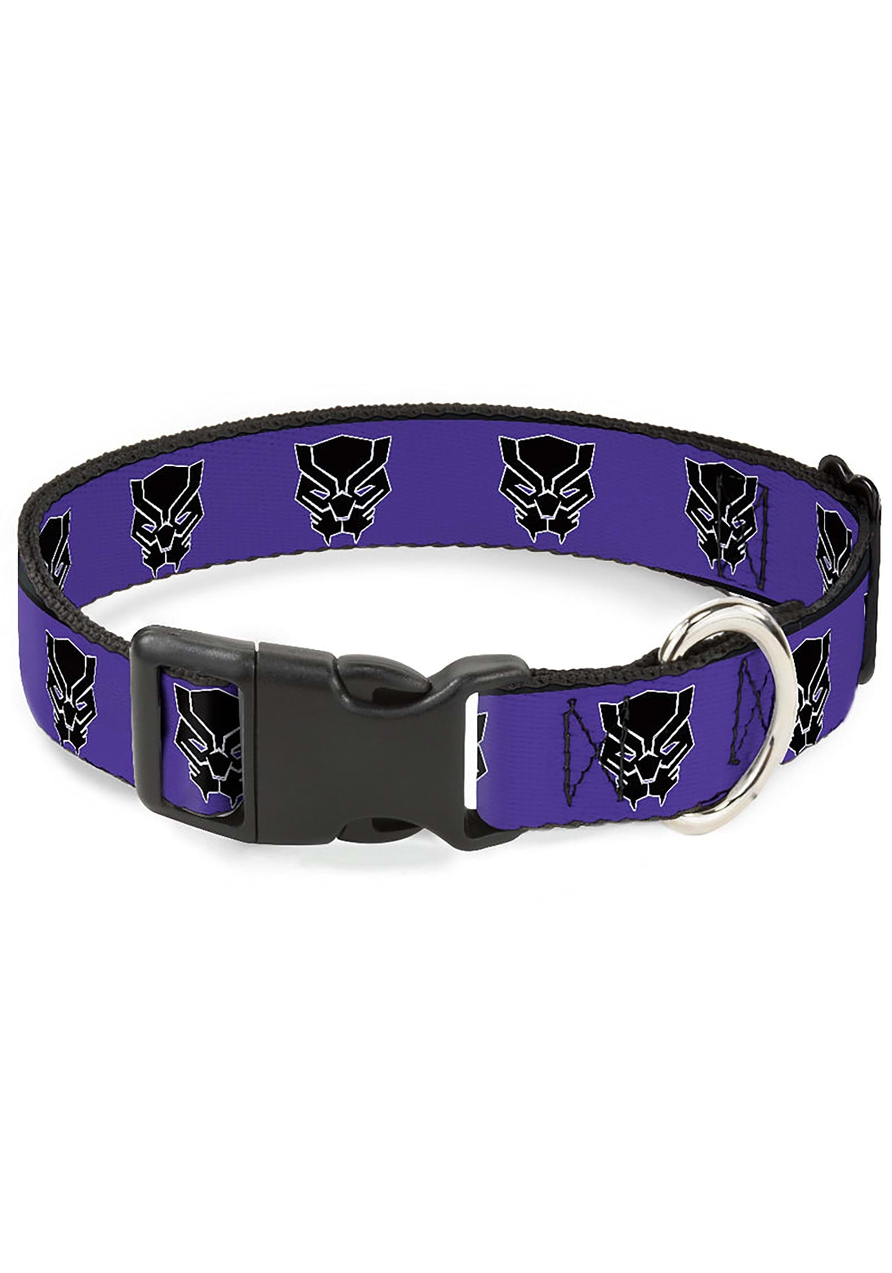 Black Panther Icon Plastic Clip Pet Collar