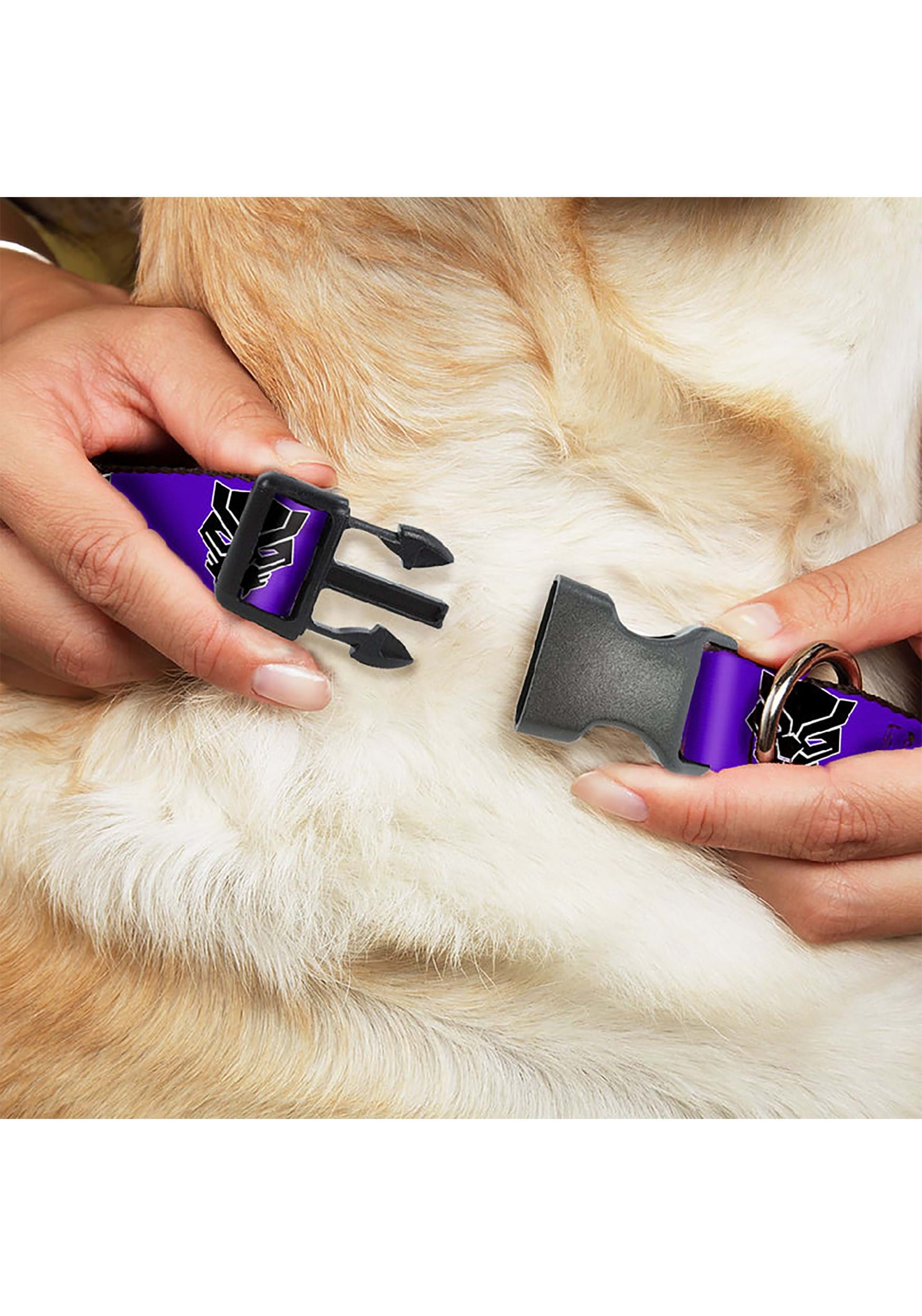 Black Panther Icon Plastic Clip Pet Collar