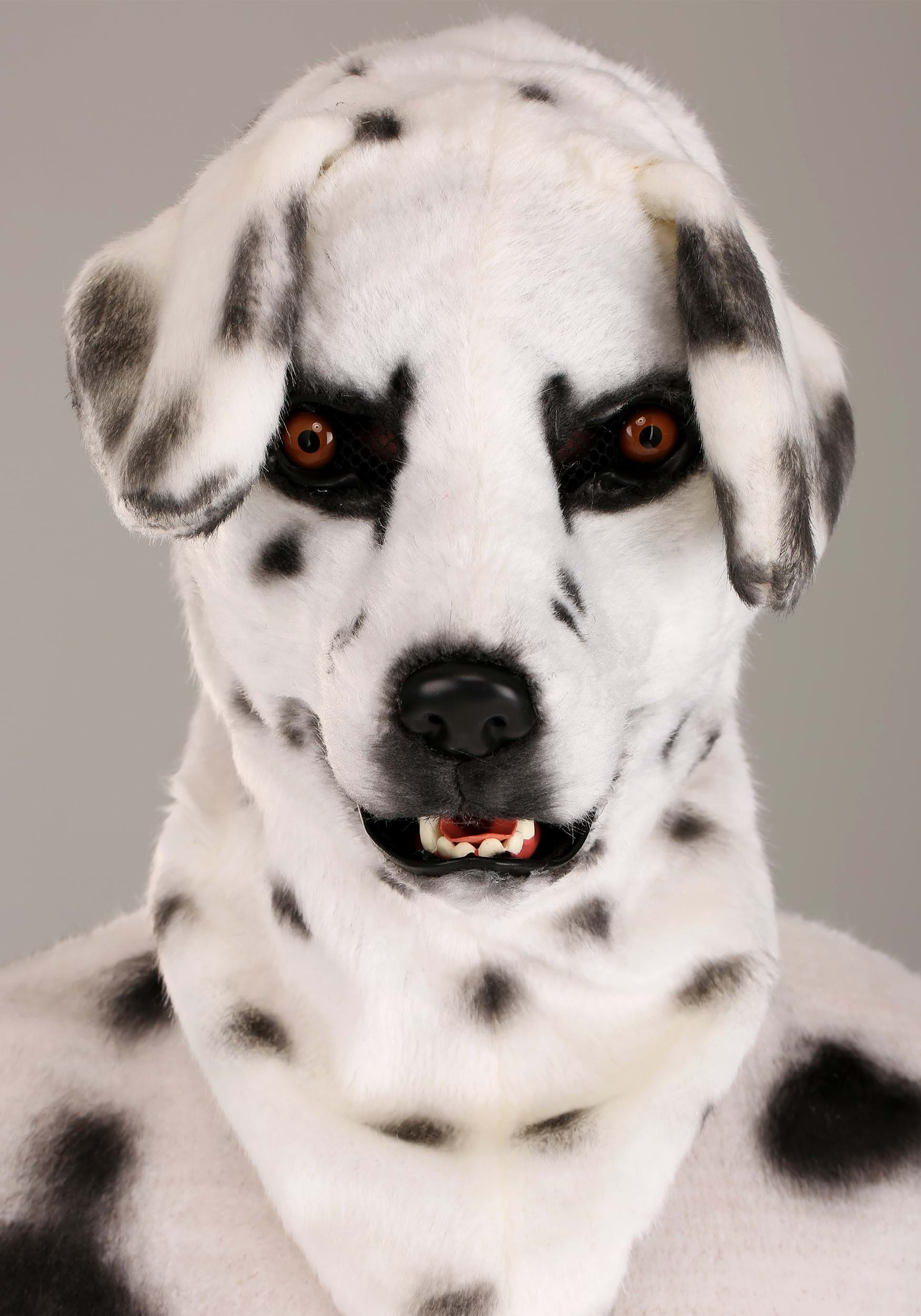 Dalmatian Suit With Mouth Mover Mask for Adults