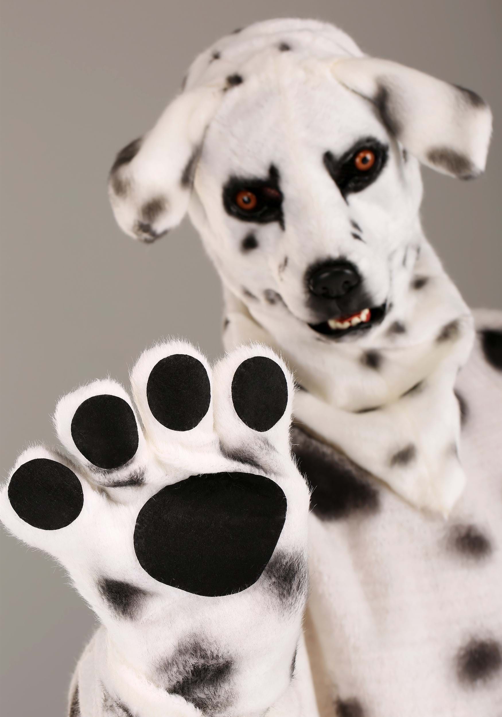 Dalmatian Suit With Mouth Mover Mask for Adults