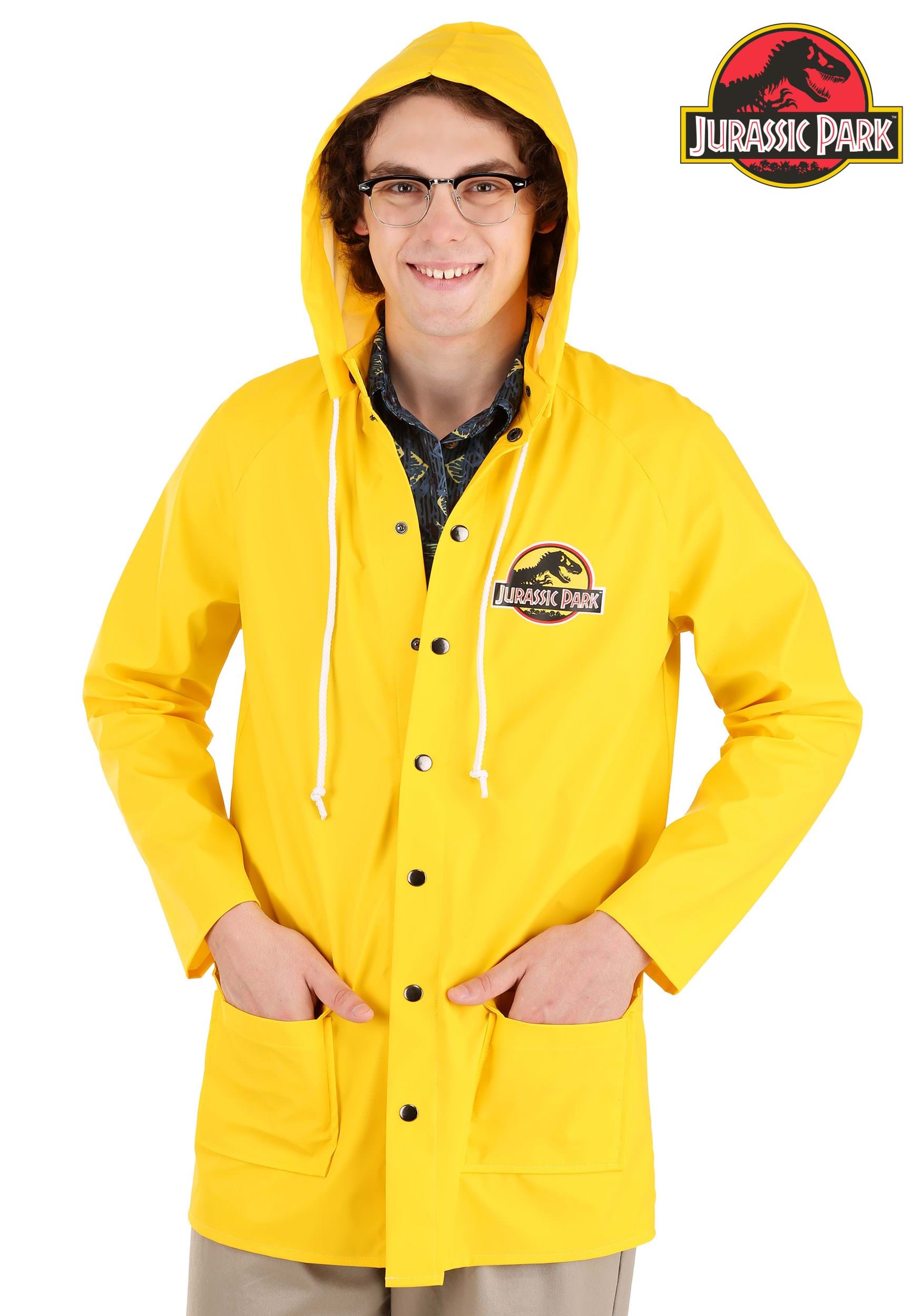 Jurassic Park Yellow Raincoat Adult Costume