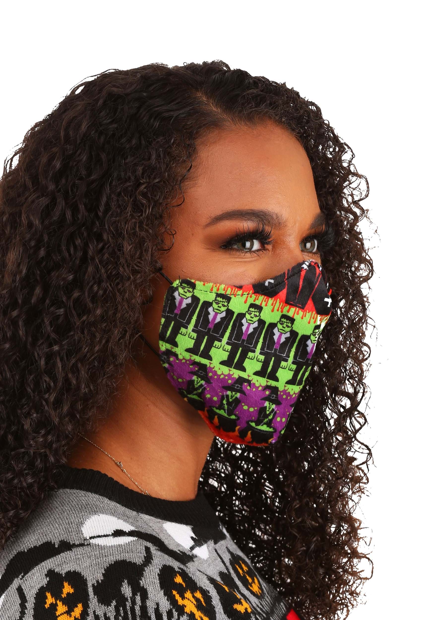 Adult Monsters Sublimated Face Mask