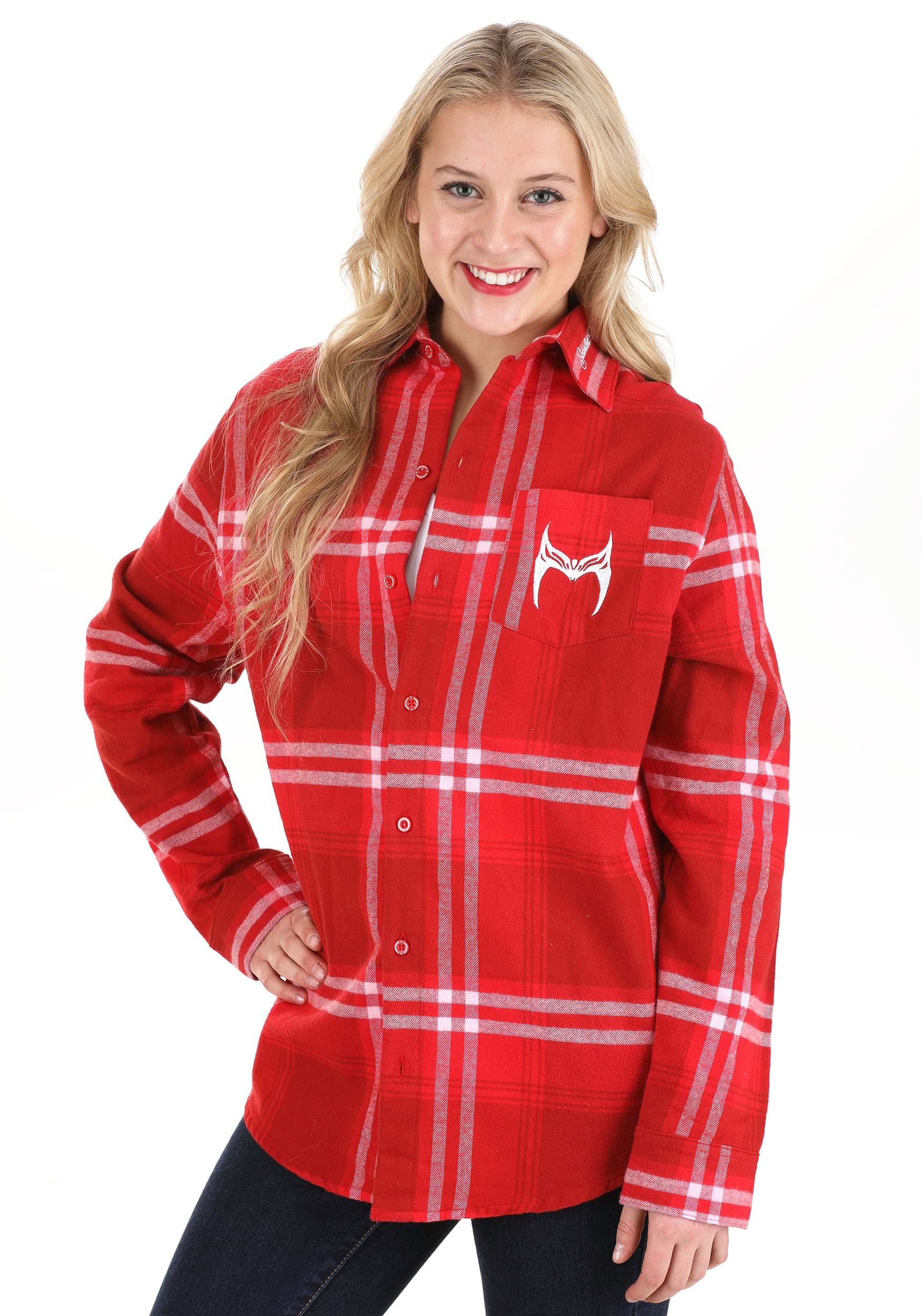 Cakeworthy Marvel Scarlett Witch Flannel for Adults 7 Cakeworthy Marvel Scarlett Witch Flannel for Adults