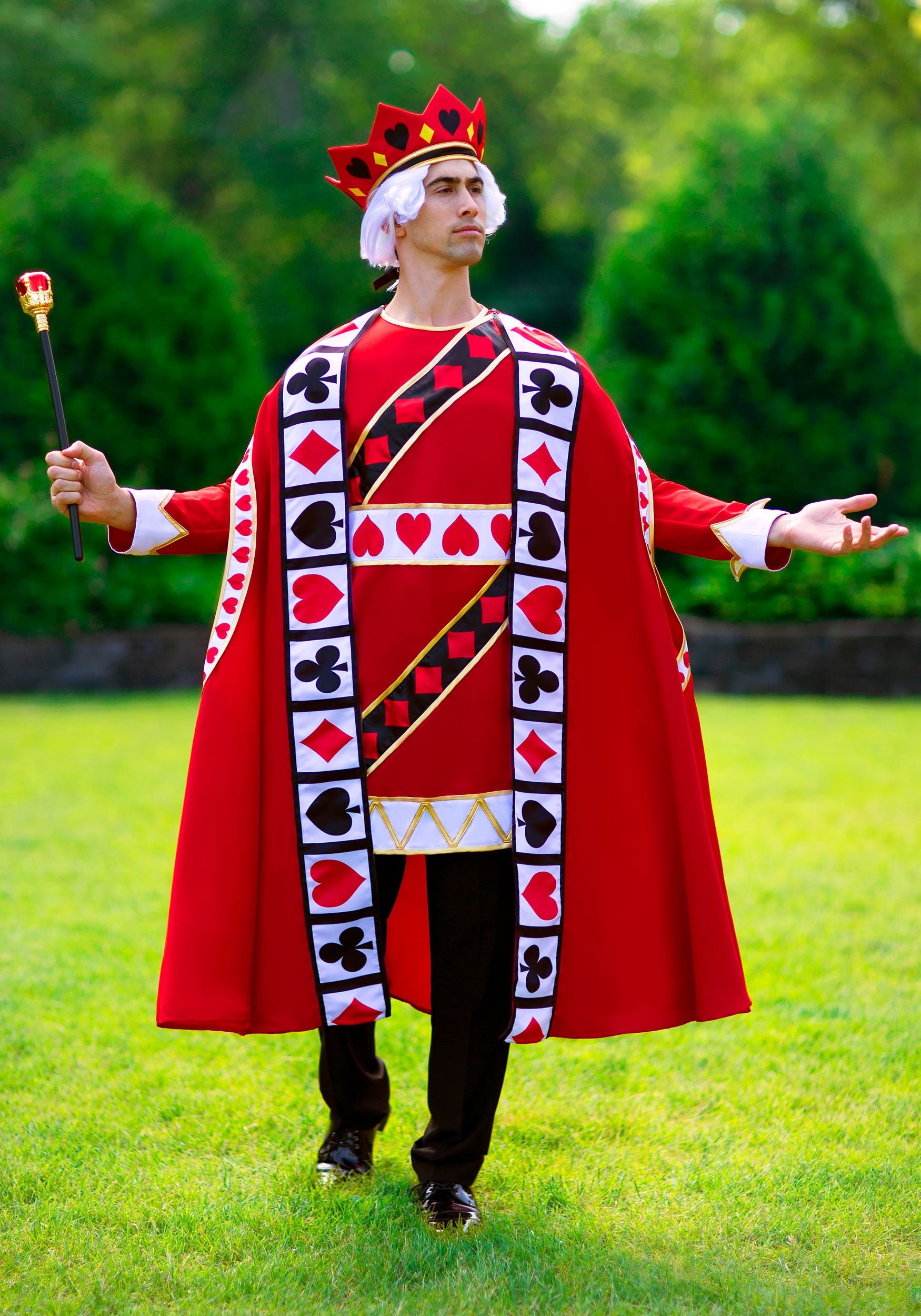 Men's King of Hearts Halloween Costume 3 Men's King of Hearts Halloween Costume
