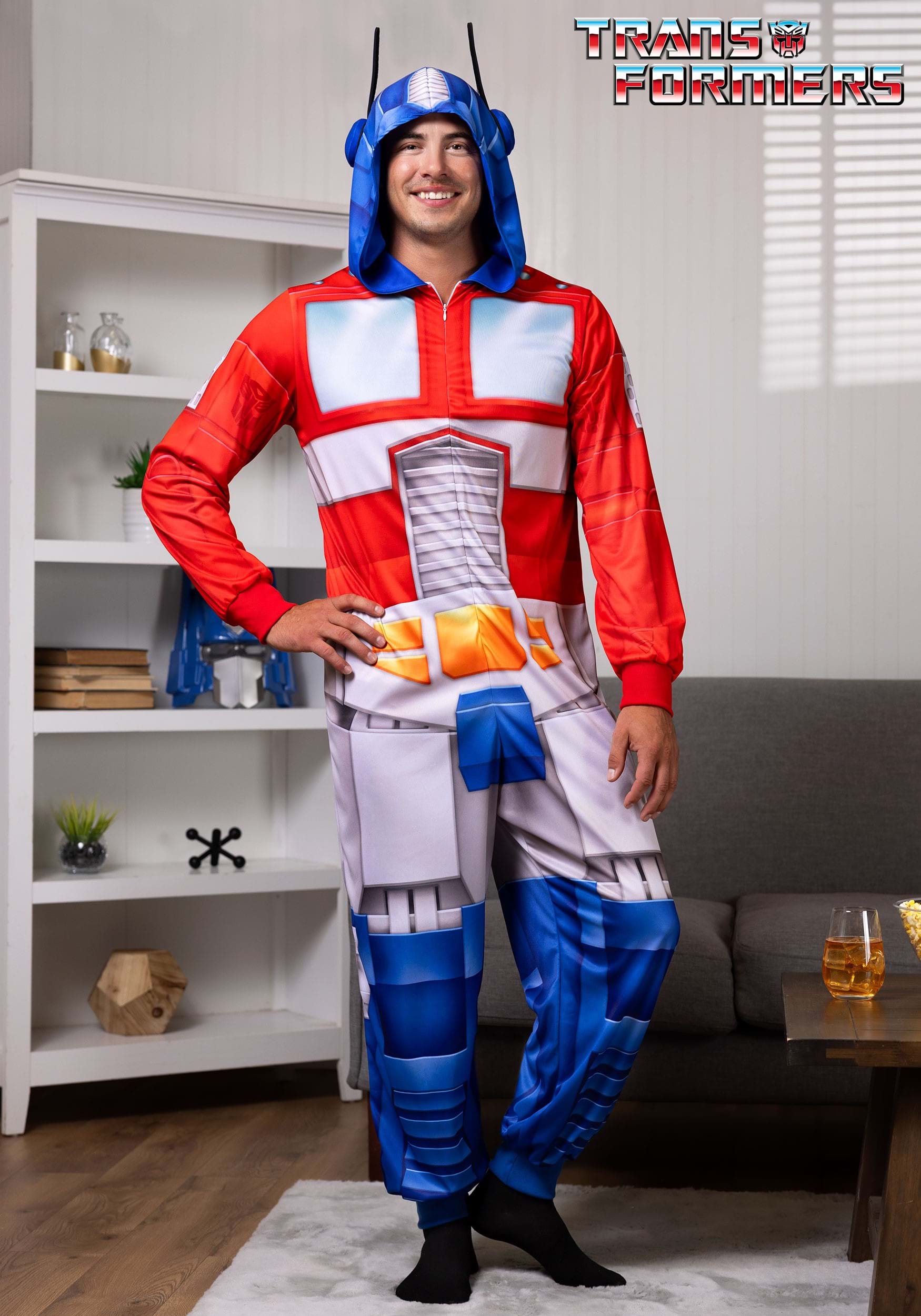 Transformers Optimus Prime Union Suit for Adults 1 Transformers Optimus Prime Union Suit for Adults