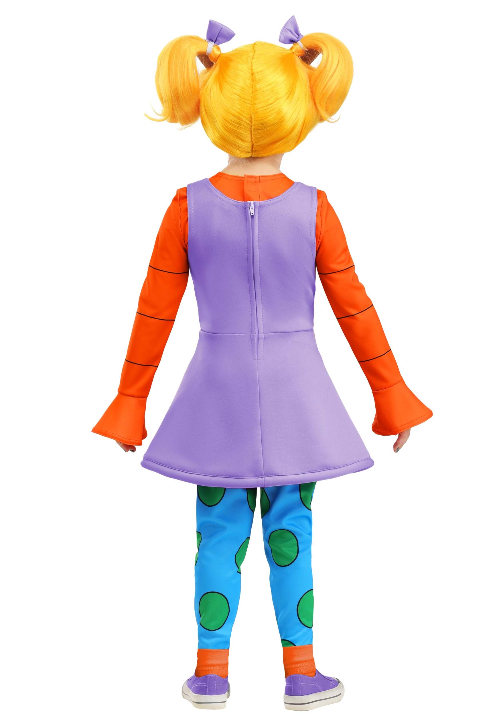 Girl's Toddler Nickelodeon Rugrats Angelica Costume 2 Girl's Toddler Nickelodeon Rugrats Angelica Costume
