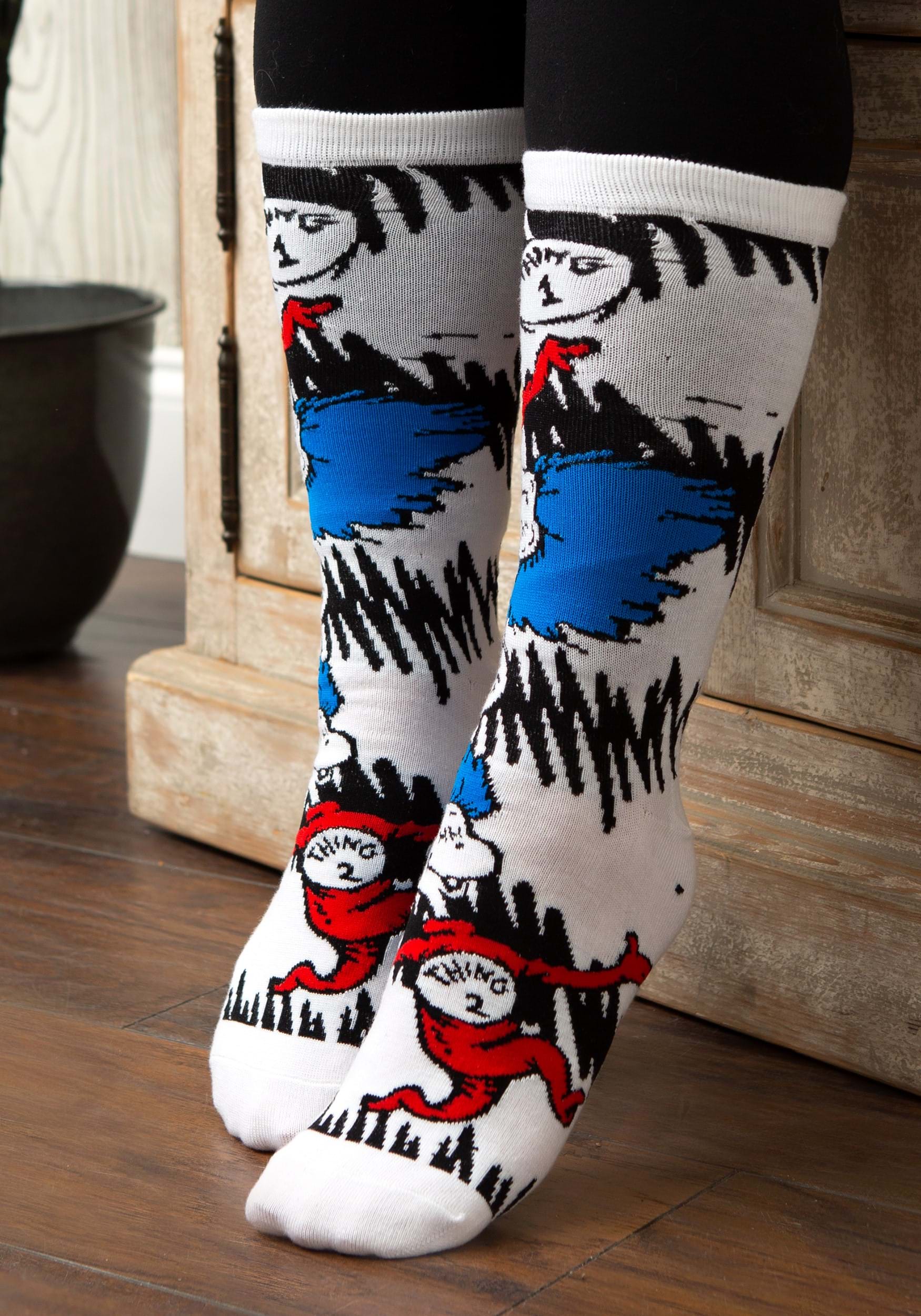 The Cat in the Hat 3 Pairs Crew Sock Set for Adults