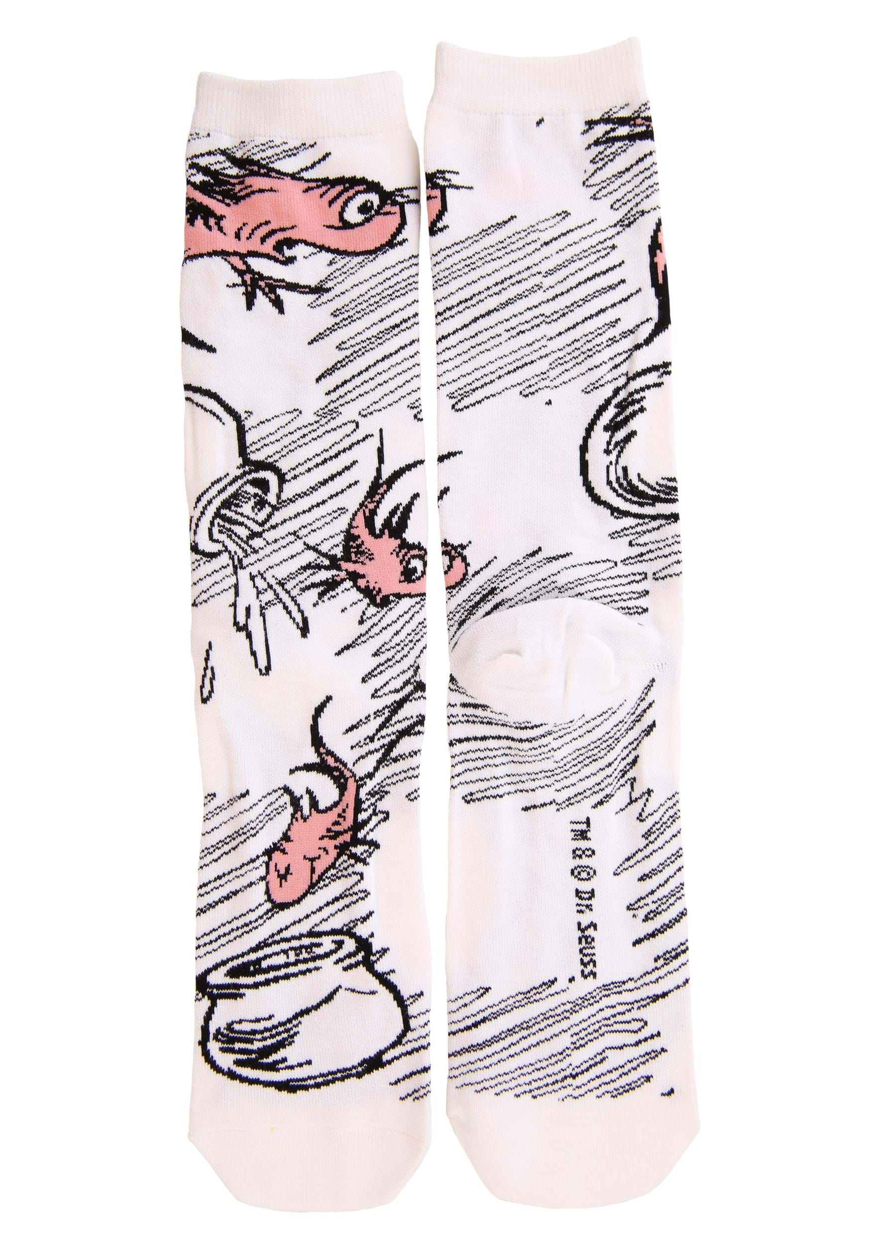 The Cat in the Hat 3 Pairs Crew Sock Set for Adults